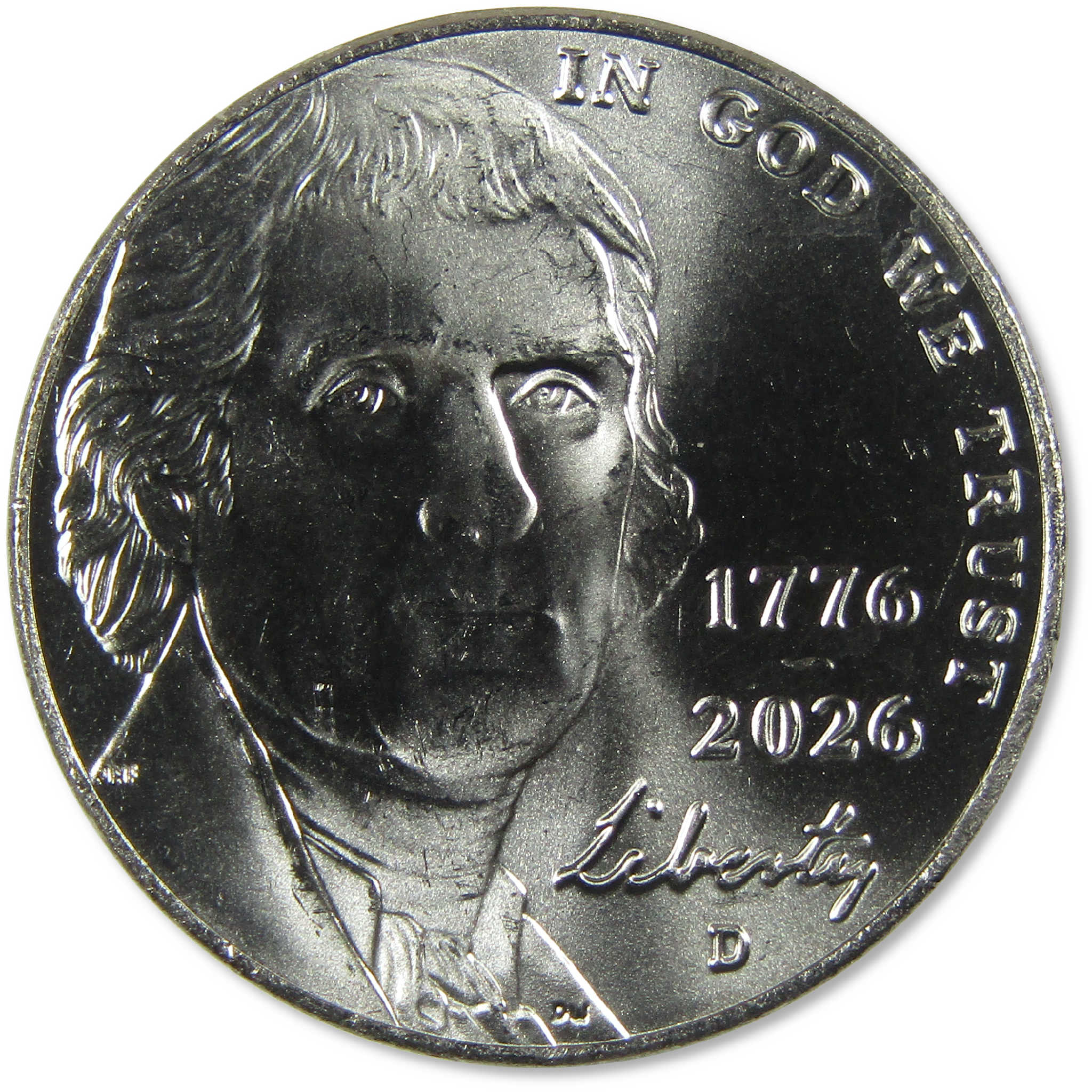 2026 D Semiquincentennial Jefferson Nickel Uncirculated Mint State