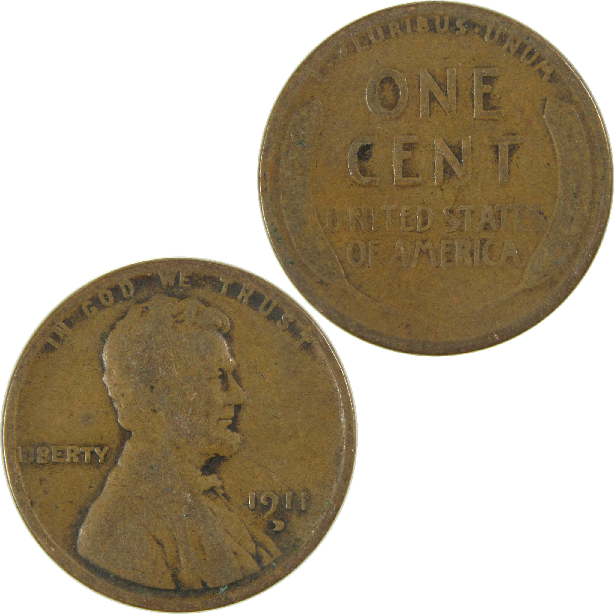 1911 D Lincoln Wheat Cent G Good Penny 1c Coin SKU:I26697