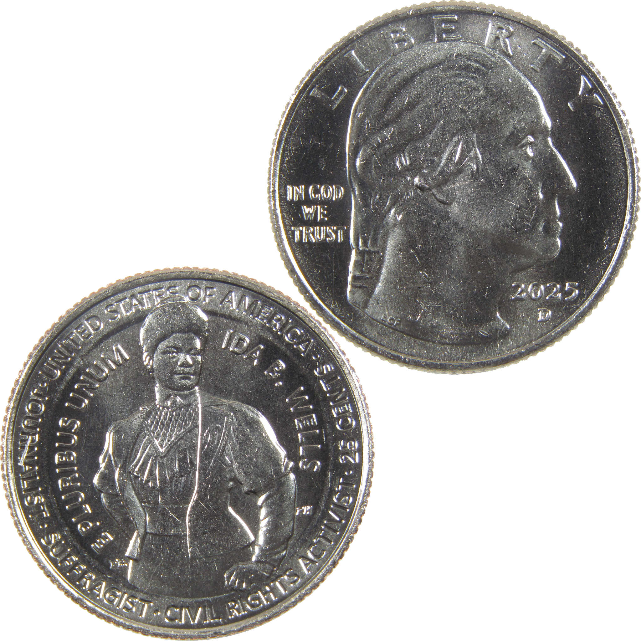2025 D Ida B. Wells American Women Quarter Uncirculated Clad 25c Coin