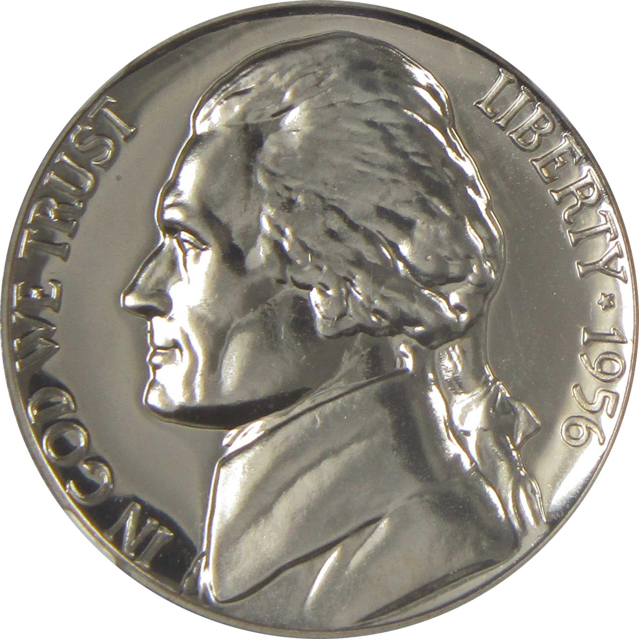 1956 Jefferson Nickel PF 68 NGC Proof 5c Coin SKU:I20639