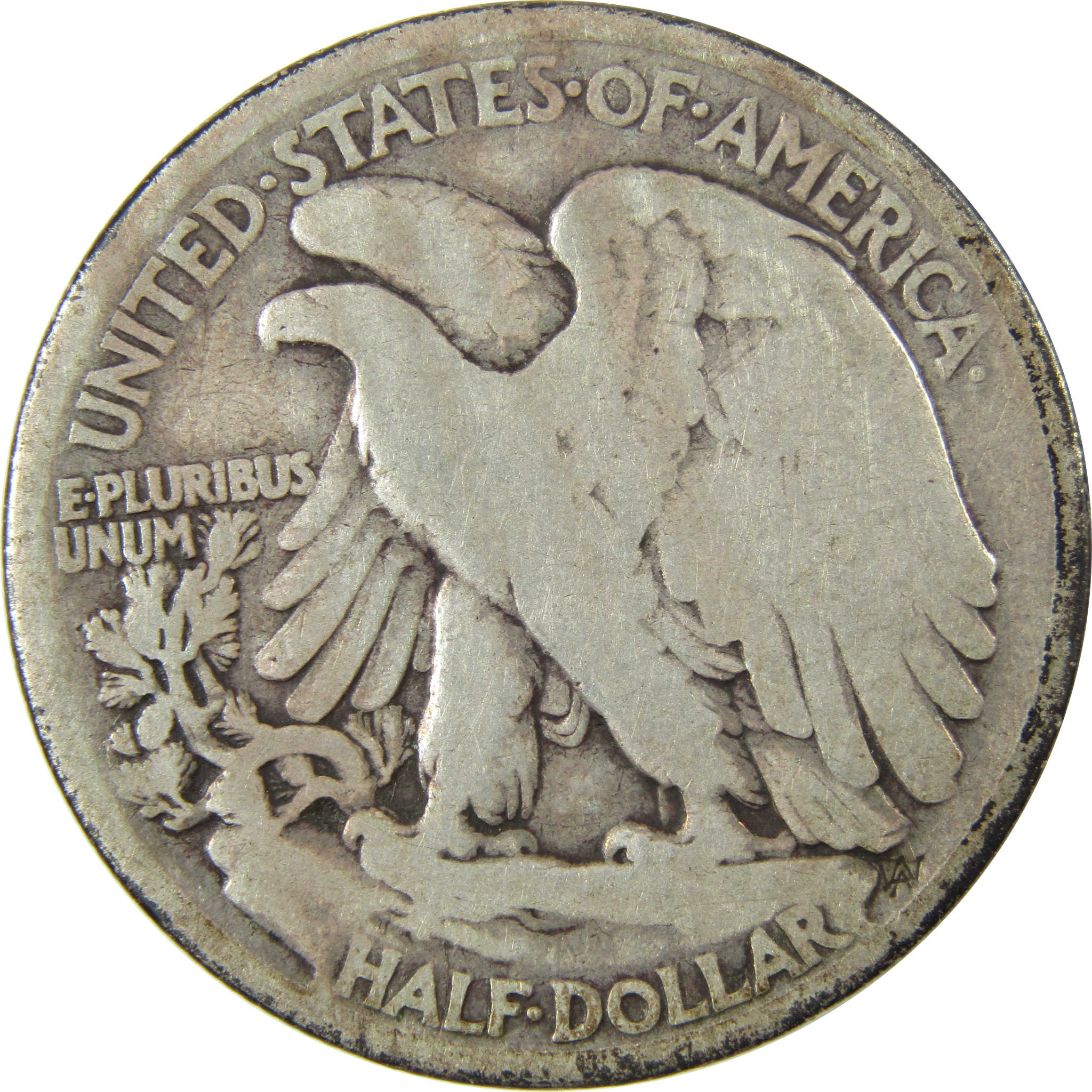 1916 D Liberty Walking Silver Half Dollar VG Very Good SKU:CP1442