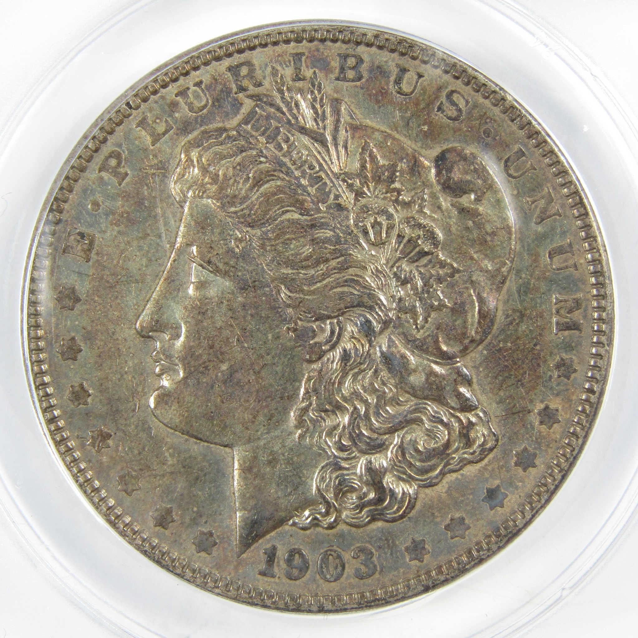 1903 Morgan Silver Dollar AU 50 ANACS $1 Coin SKU:I25659 - Morgan coin - Morgan silver dollar - Morgan silver dollar for sale - Profile Coins & Collectibles