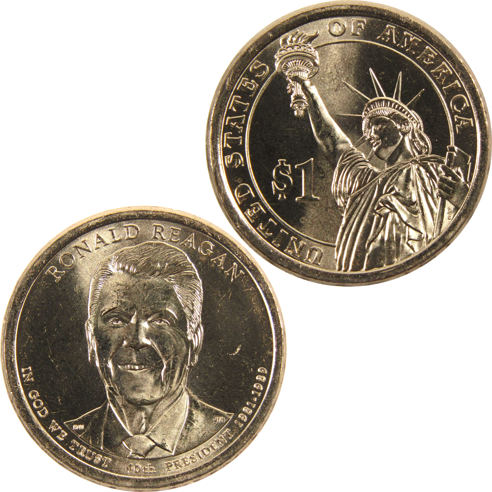 2016 P Ronald Reagan Presidential Dollar BU Uncirculated $1 Coin