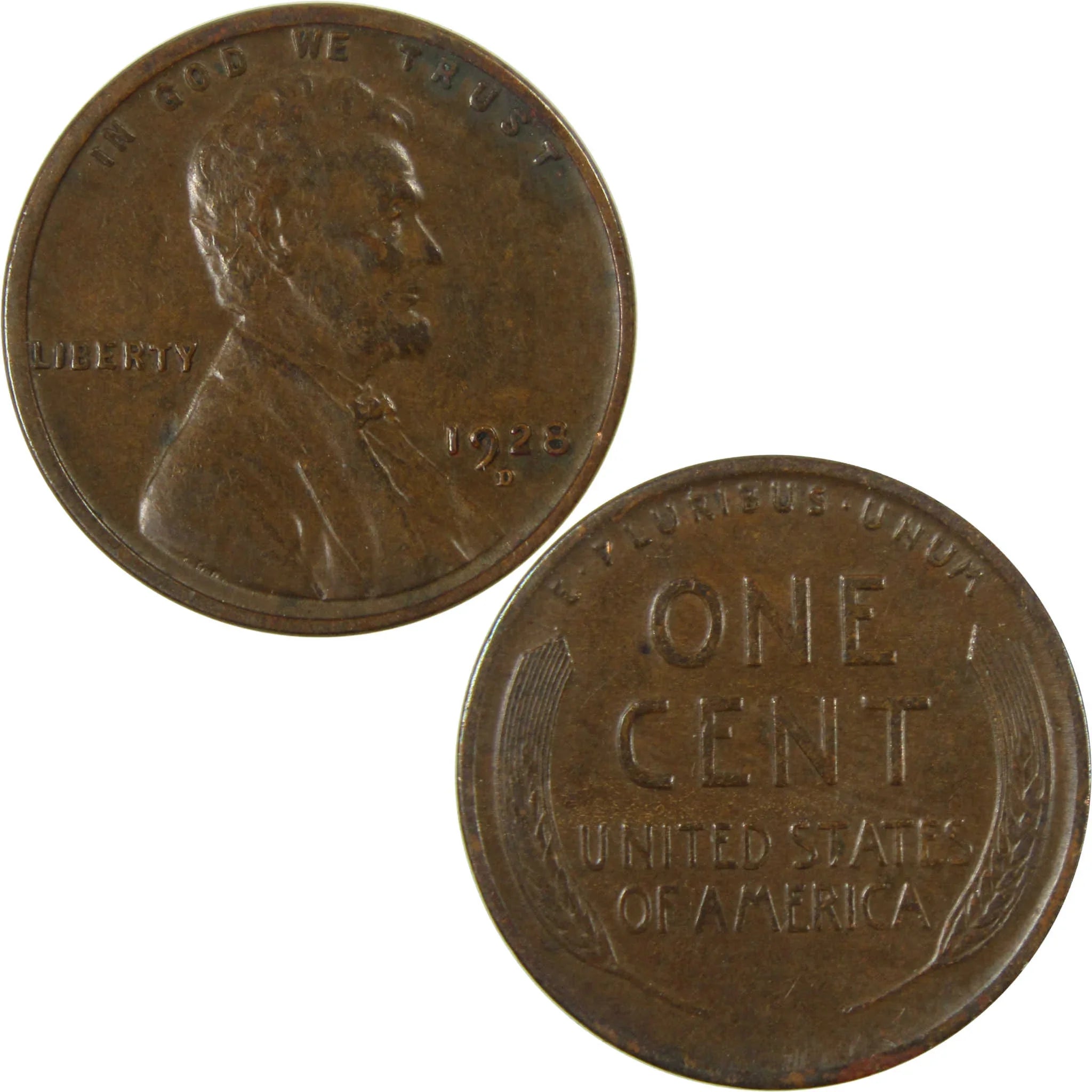 1928 D Lincoln Wheat Cent VF Very Fine Penny 1c Coin SKU:I27640