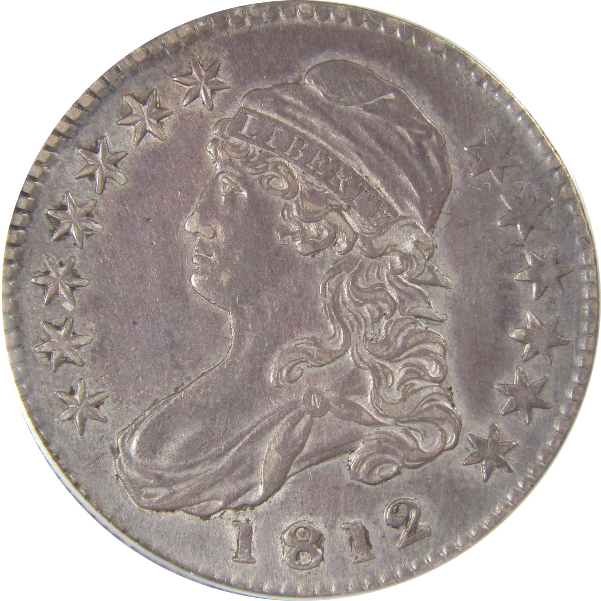 1812 Capped Bust Half Dollar AU 50 Details ANACS Silver SKU:CPC1156