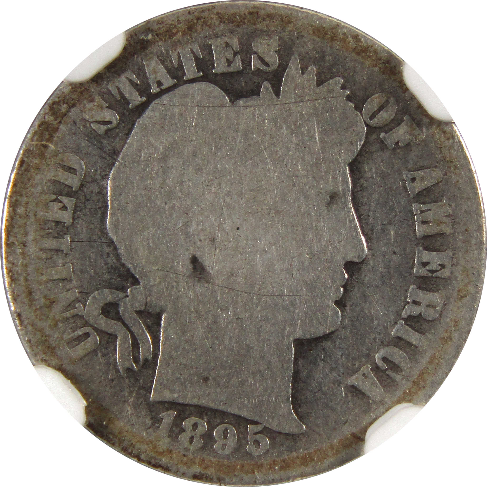 1895 O Barber Dime AG 3 NGC 90% Silver 10c Coin SKU:I9155