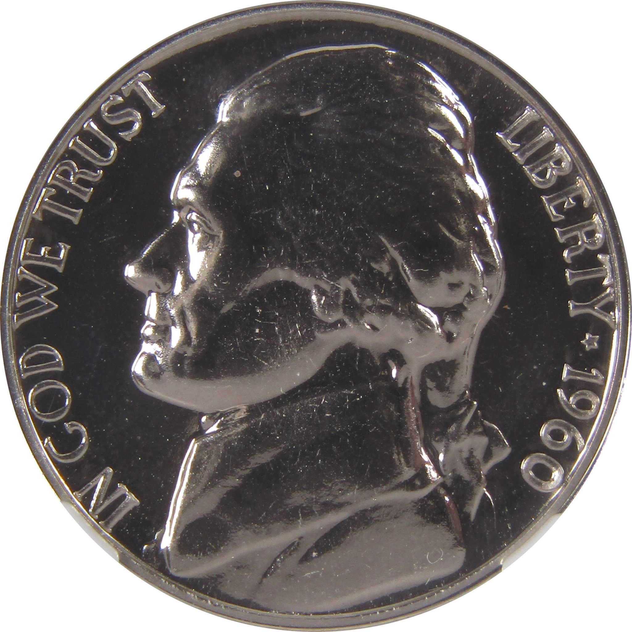 1960 Jefferson Nickel PF 68 NGC Proof 5c Coin SKU:CPC0151