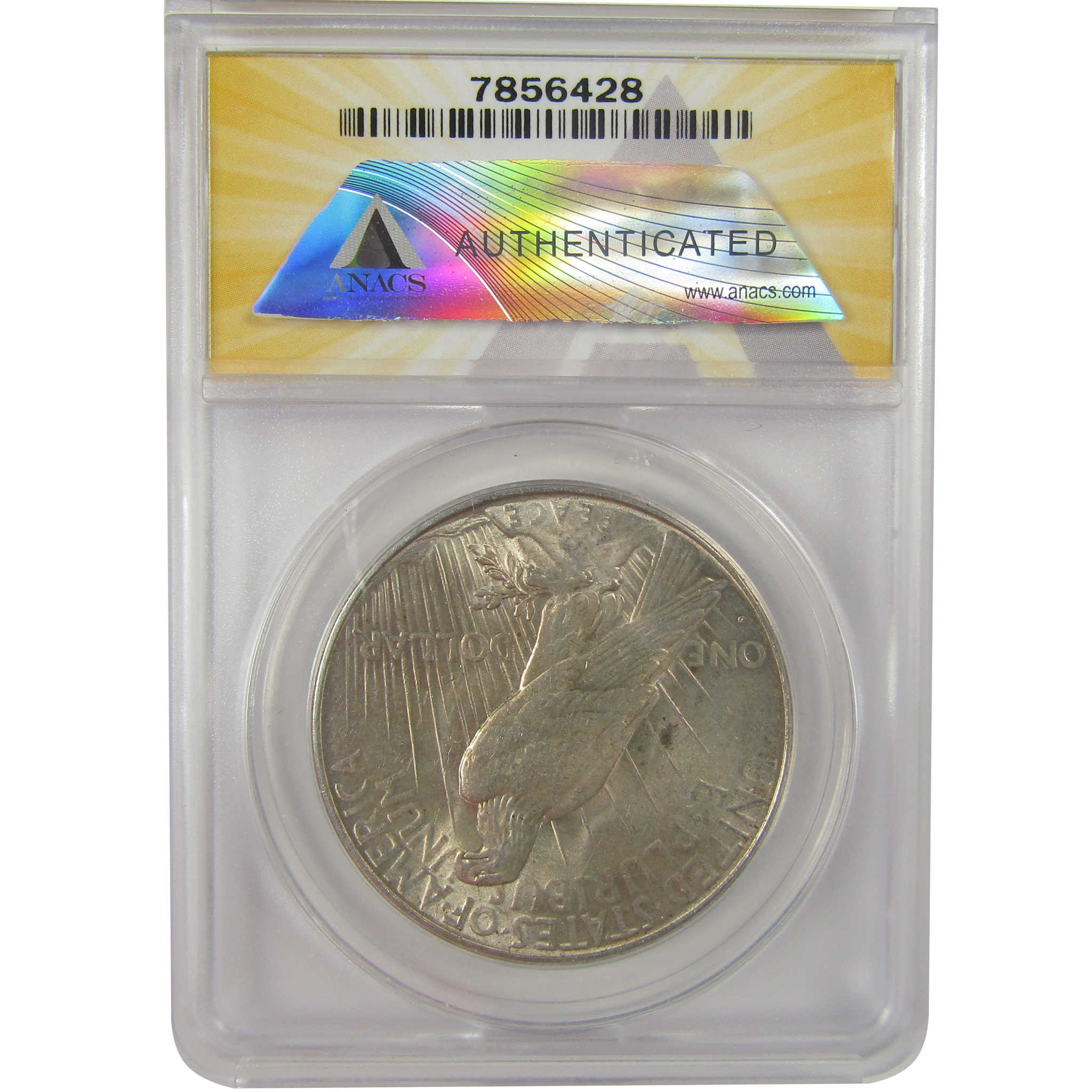1934 D Peace Dollar AU 58 ANACS Silver $1 Coin SKU:I20903