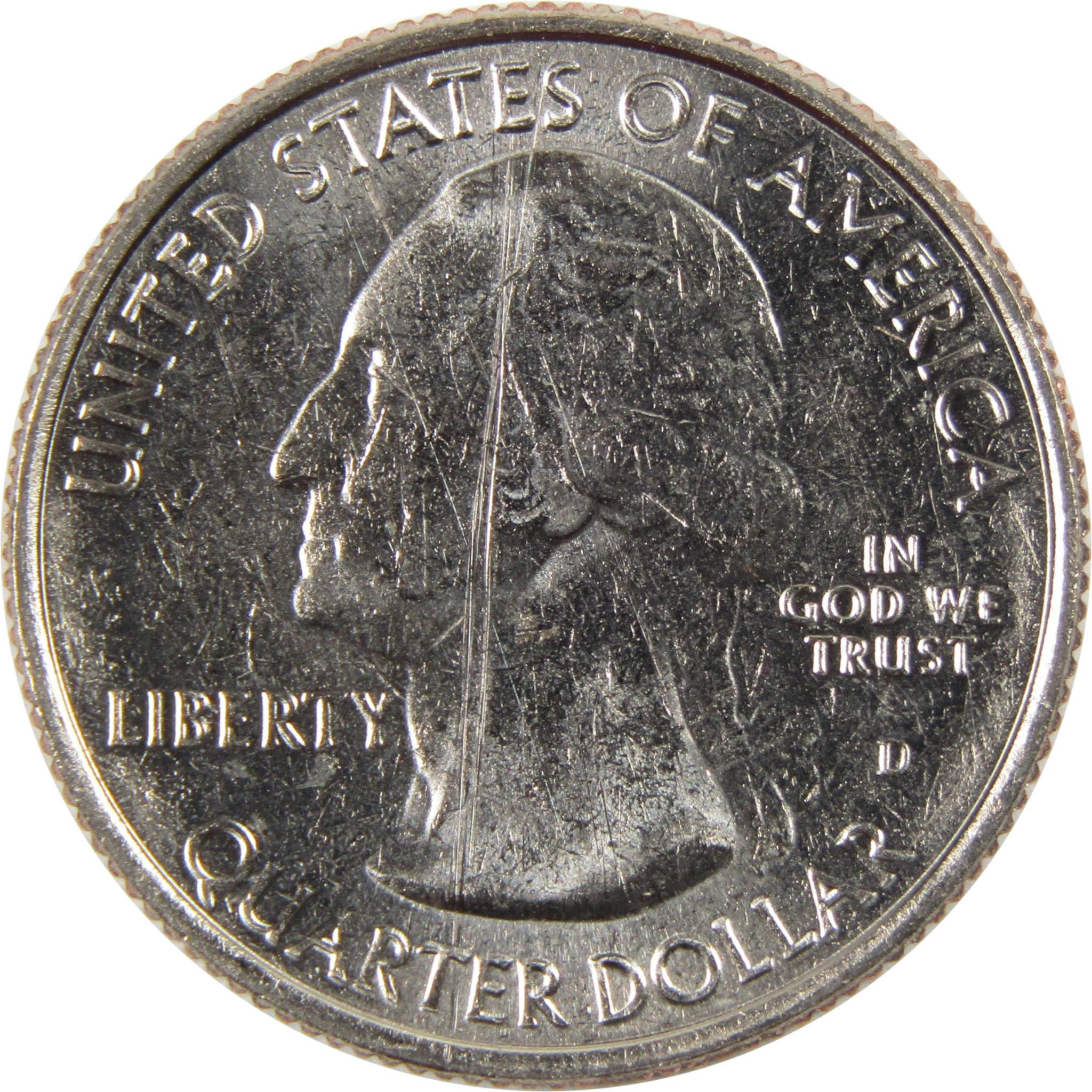 2010 D Yellowstone National Park Quarter BU Uncirculated Clad 25c Coin