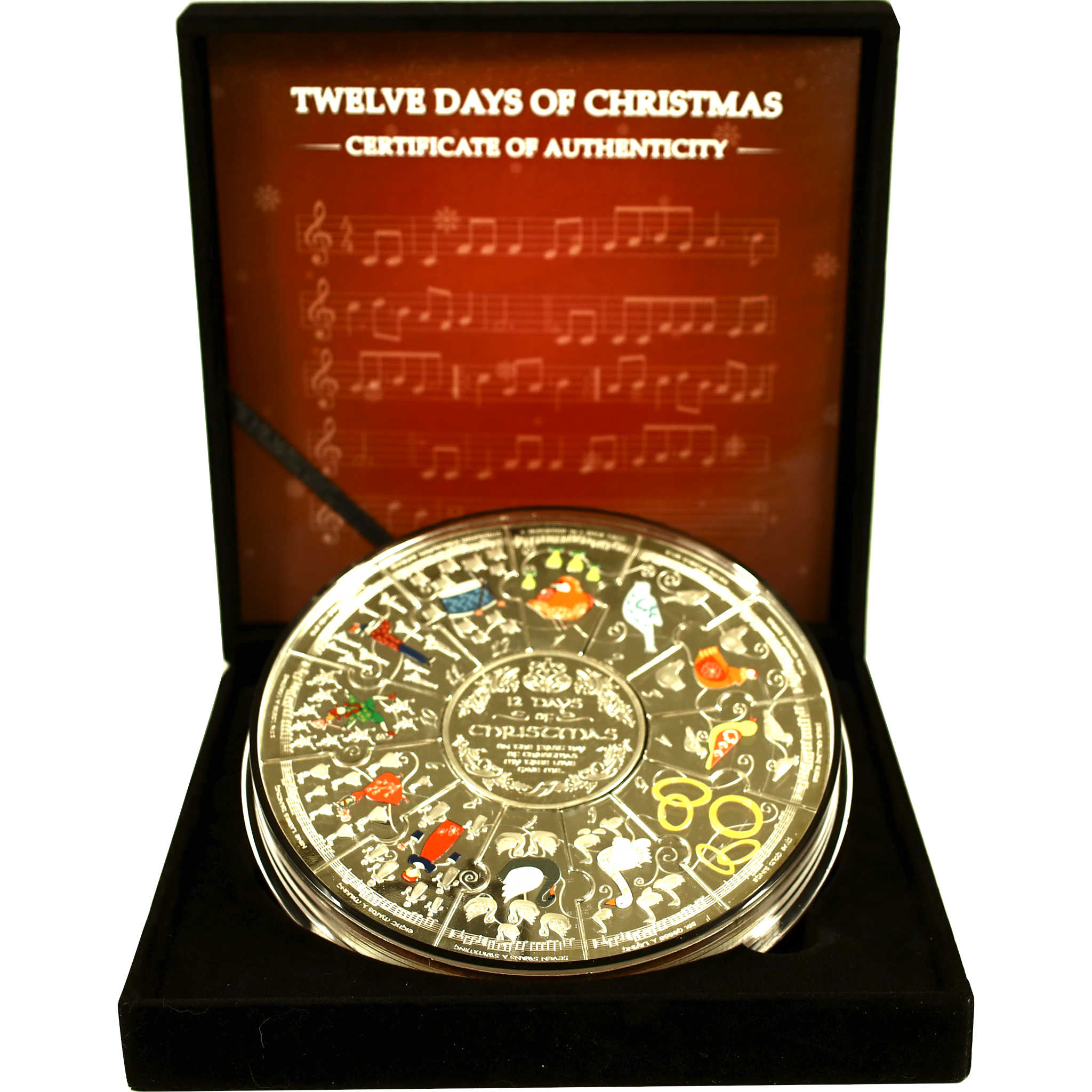 12 Days of Christmas 13 Piece Set Brilliant Uncirculated 2021 Fiji