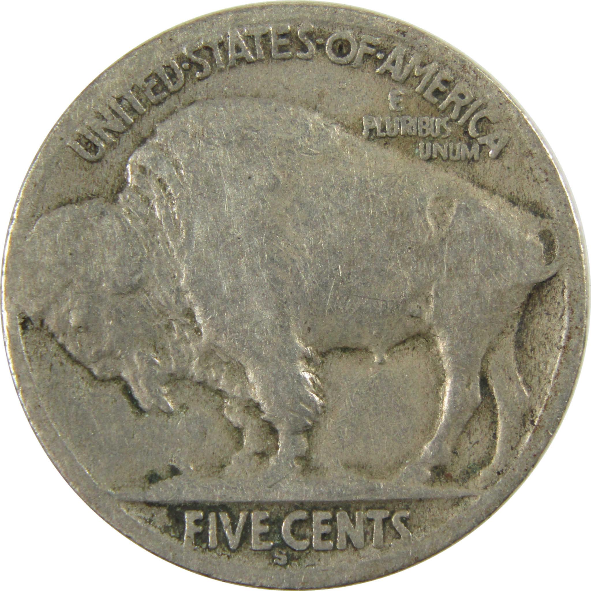 1914 S Indian Head Buffalo Nickel G Good 5c Coin SKU:I28218