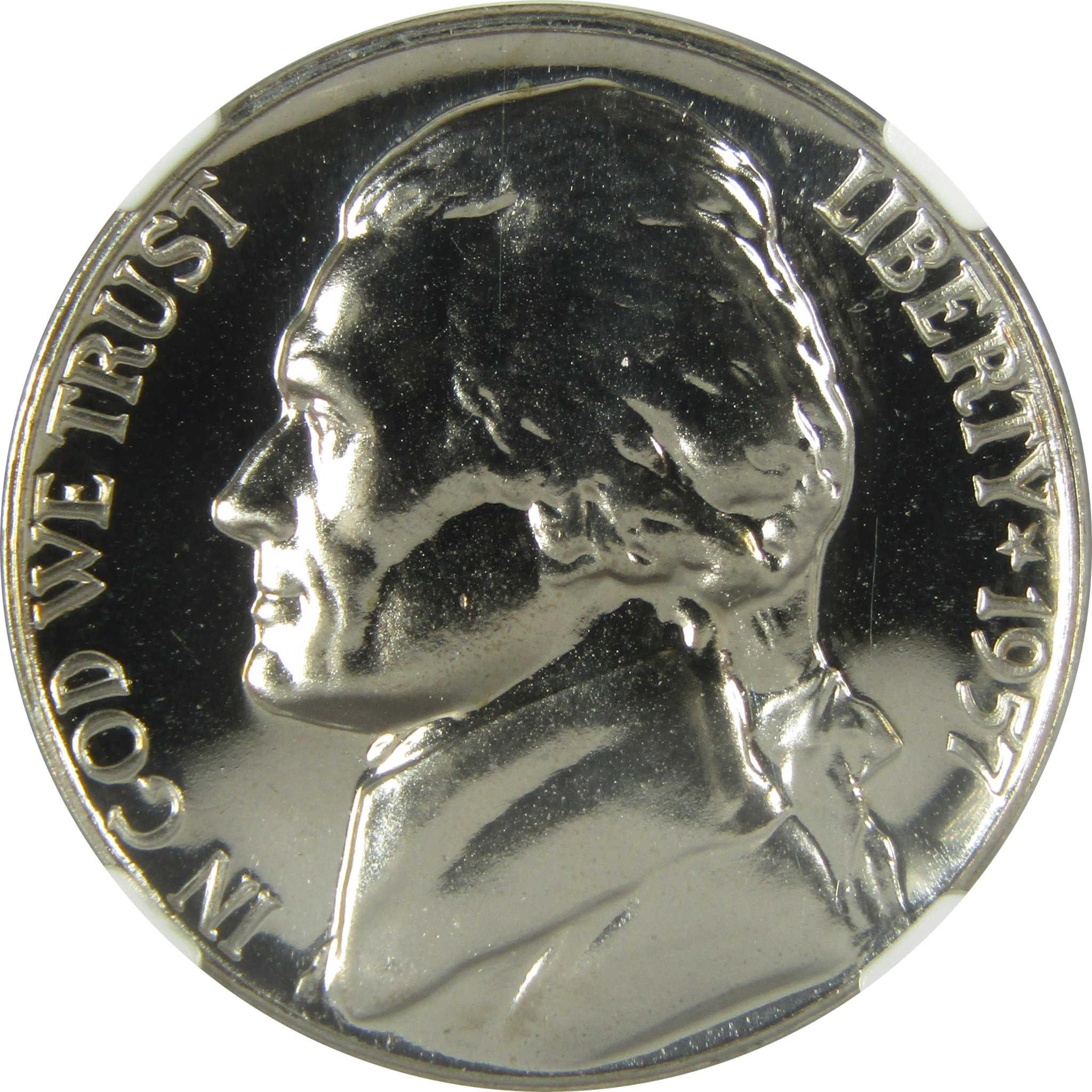 1957 Jefferson Nickel PF 68 NGC Proof 5c Coin Collectible SKU:I27110