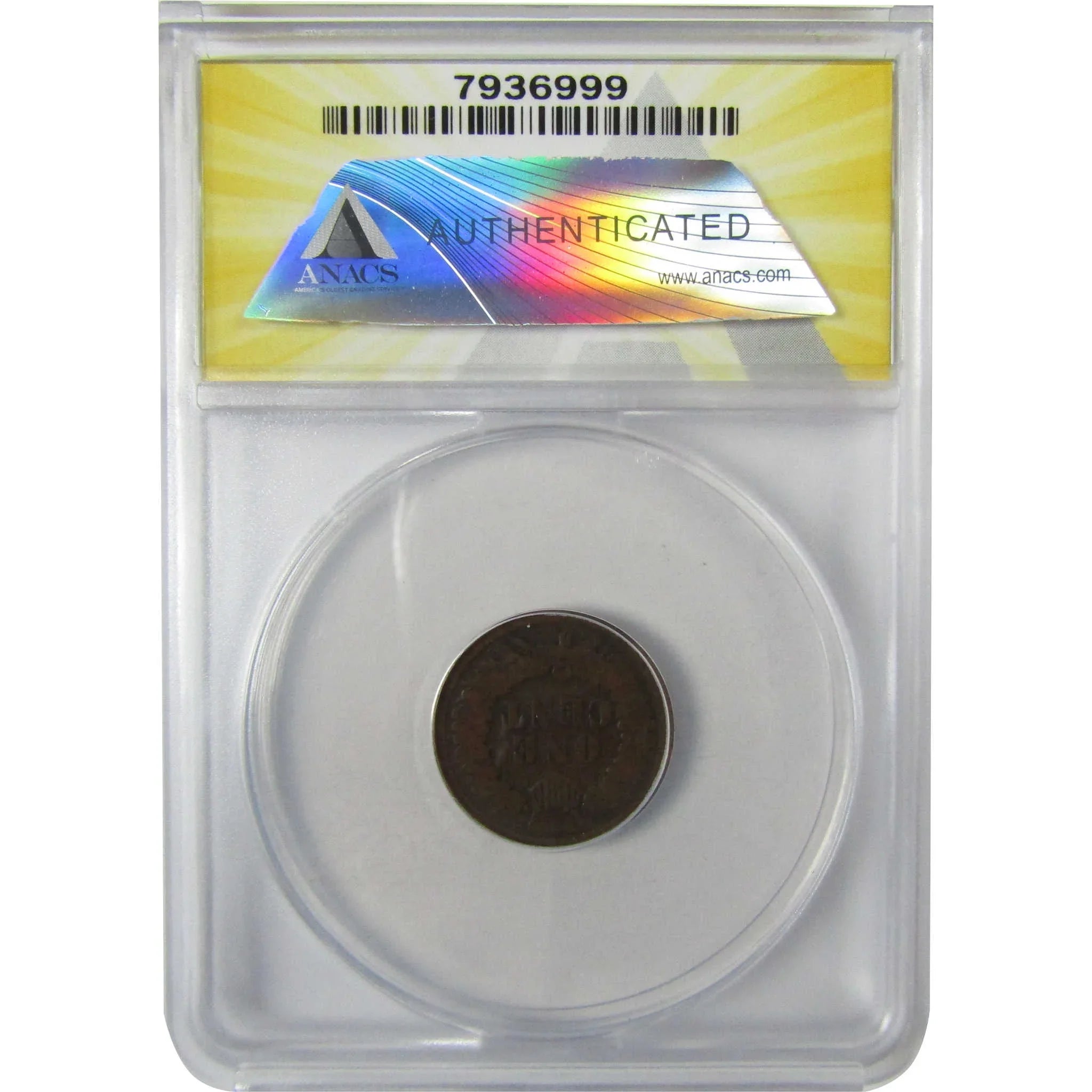 1864 L Indian Head Bronze Cent AG 3 ANACS Penny 1c Coin SKU:I27961