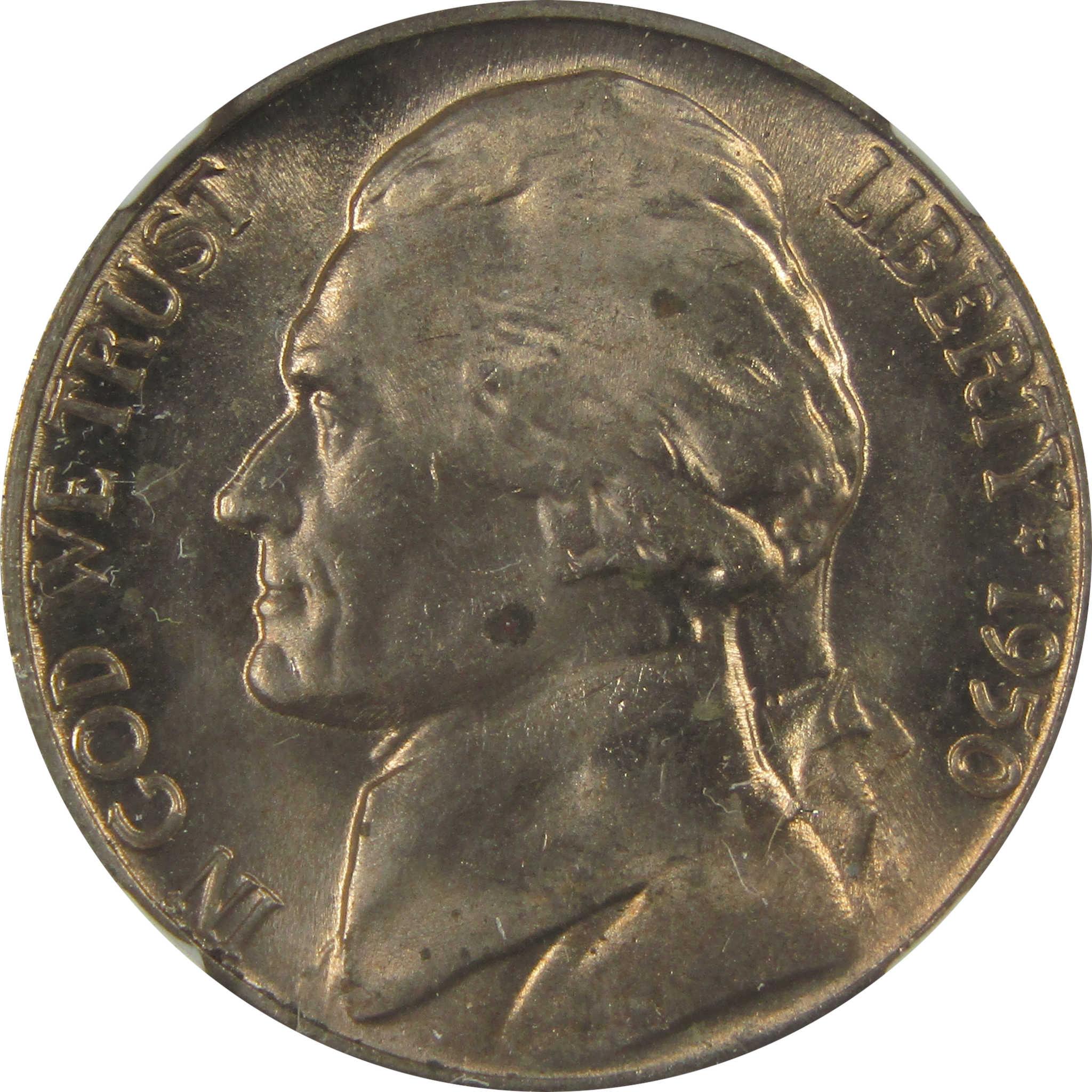1950 D Jefferson Nickel MS 65 NGC Uncirculated 5c Coin SKU:I23940