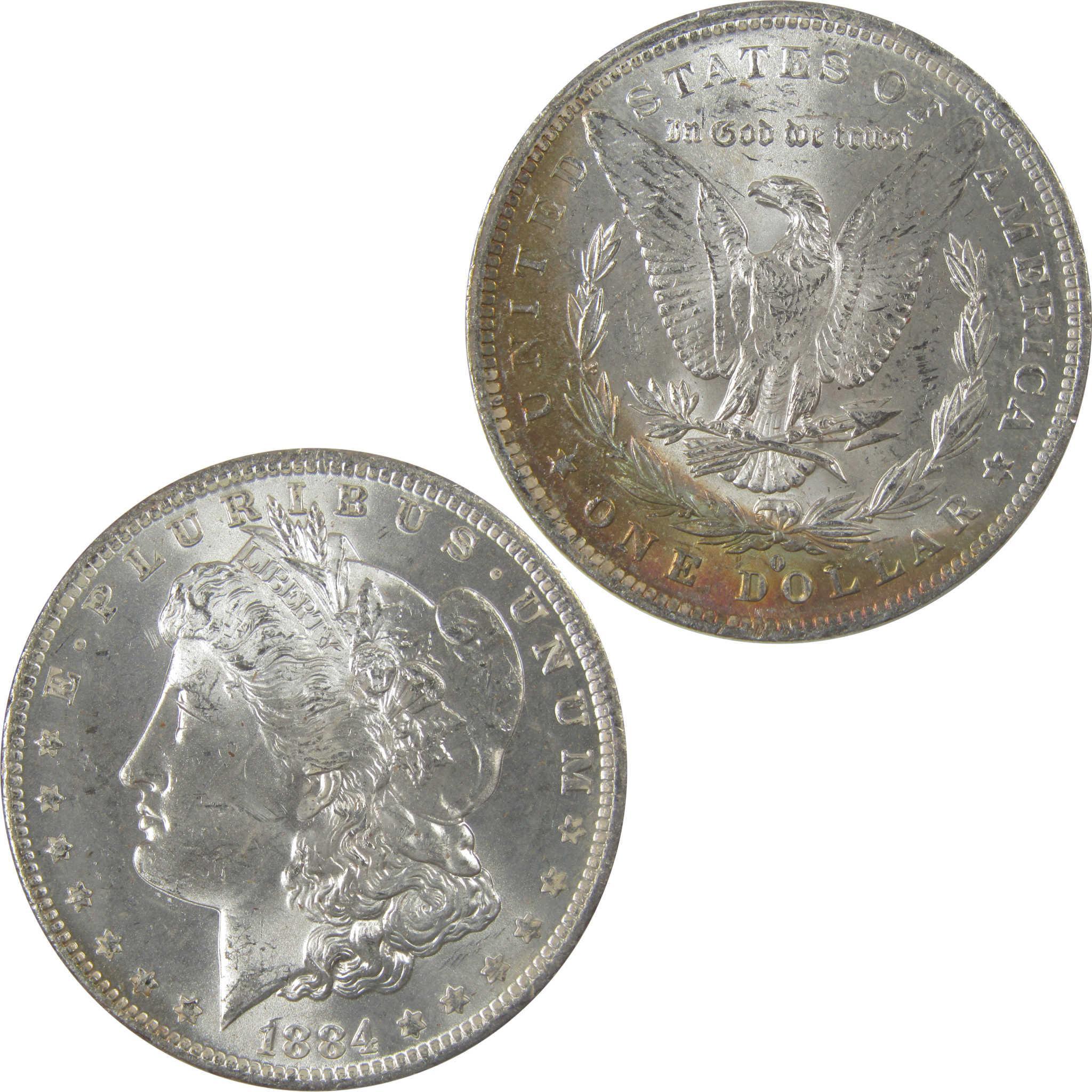 1884 O Morgan Silver Dollar BU Choice Uncirculated Toned SKU:I24193