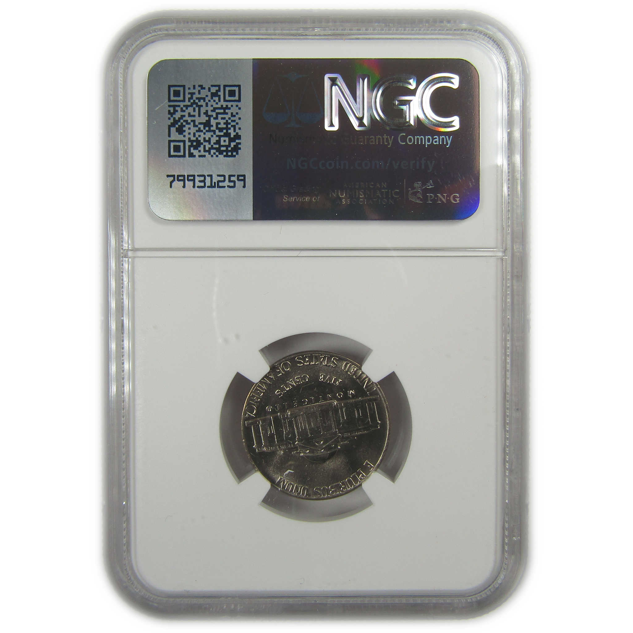 1971 Jefferson Nickel MS 66 5FS NGC Original Bag Fragment SKU:I20337