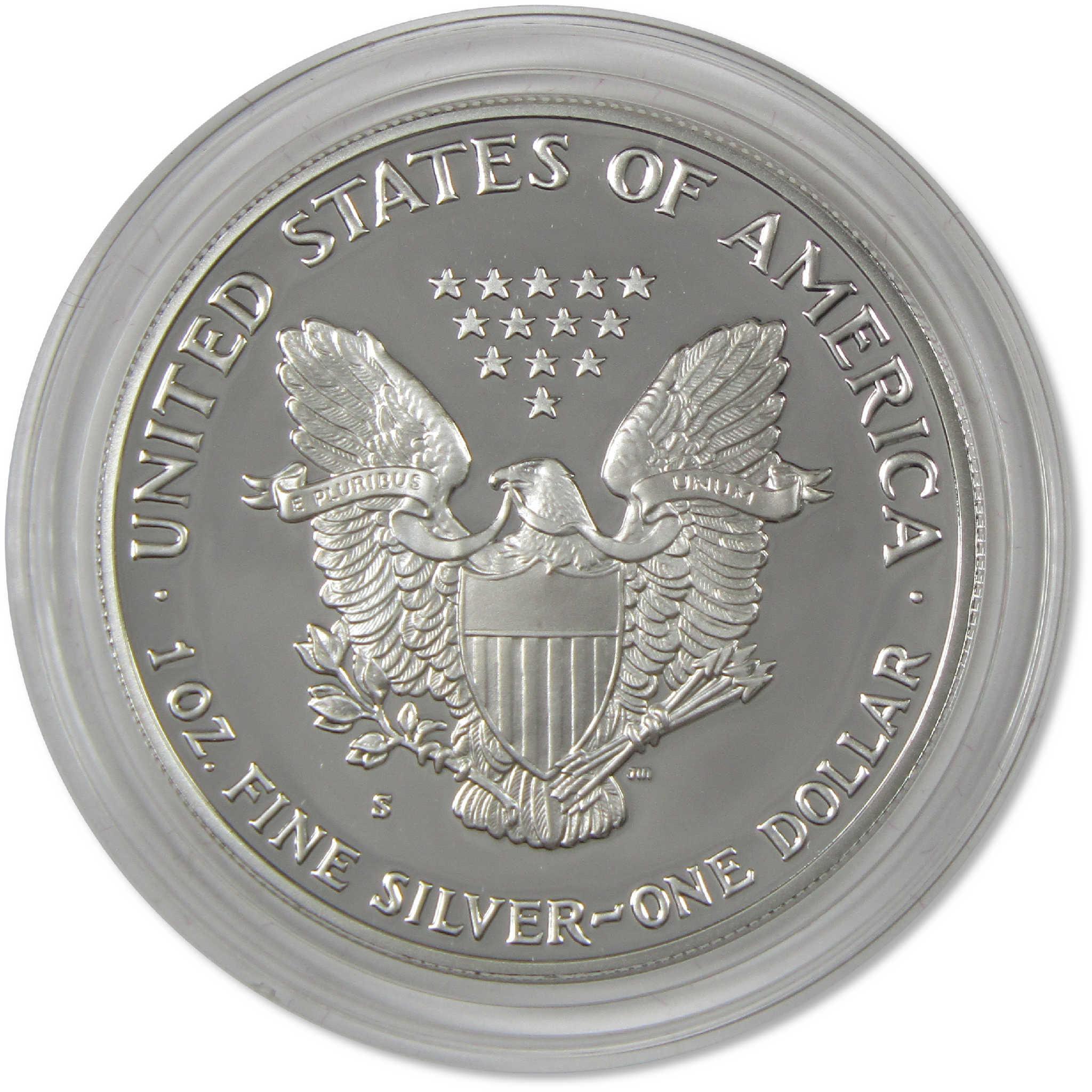 1989 S American Silver Eagle Proof $1 Coin Collectible OGP COA