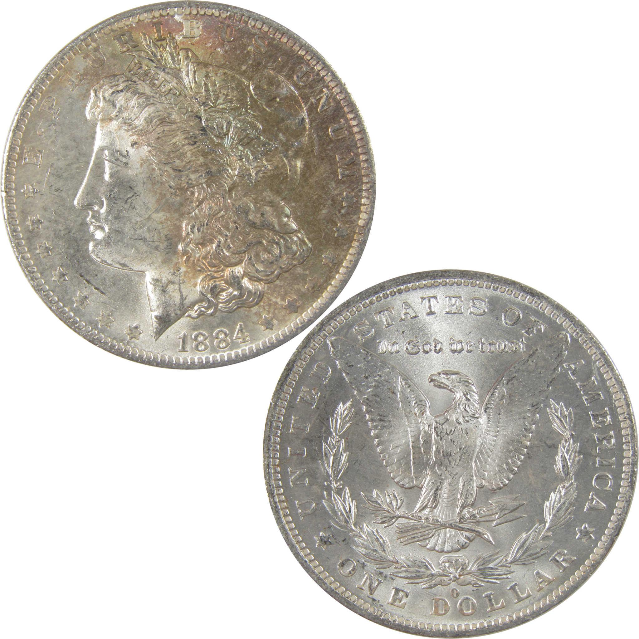 1884 O Morgan Silver Dollar BU Choice Uncirculated Toned SKU:I24194