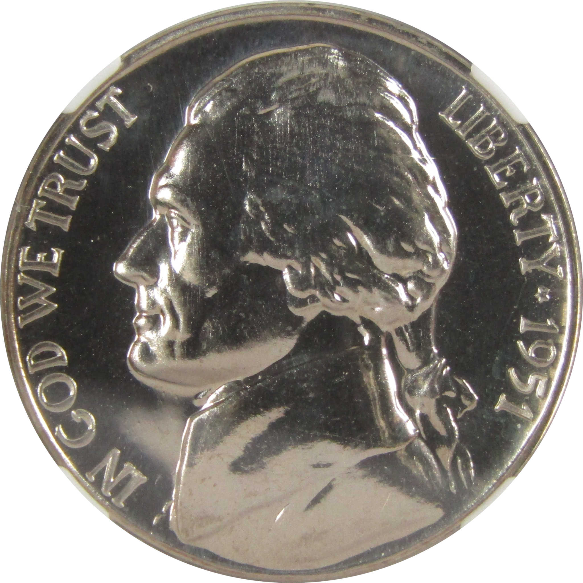 1951 Jefferson Nickel PF 68 NGC Proof 5c Coin Collectible SKU:I27335