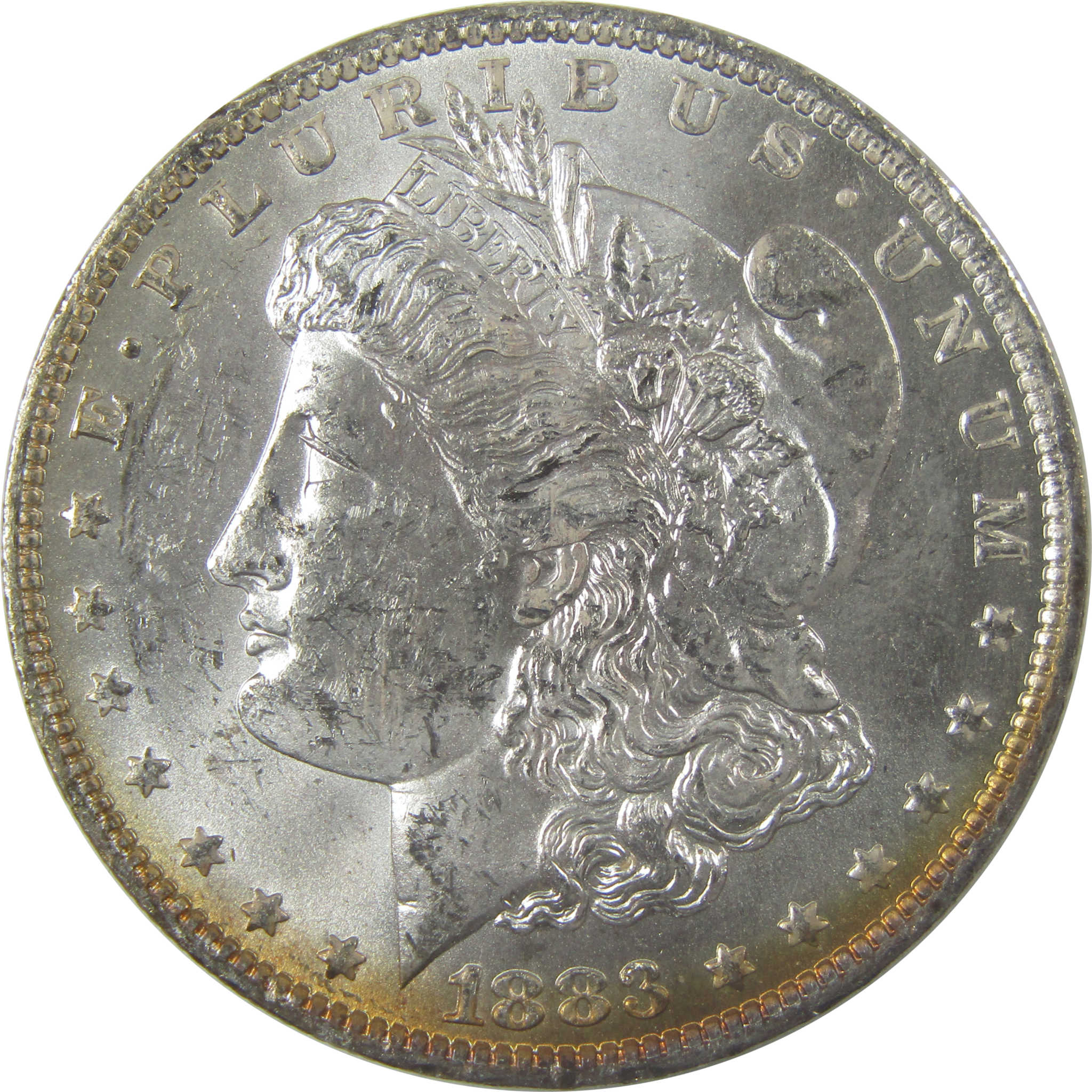 1883 O Morgan Silver Dollar Uncirculated Mint State Toned SKU:I24827