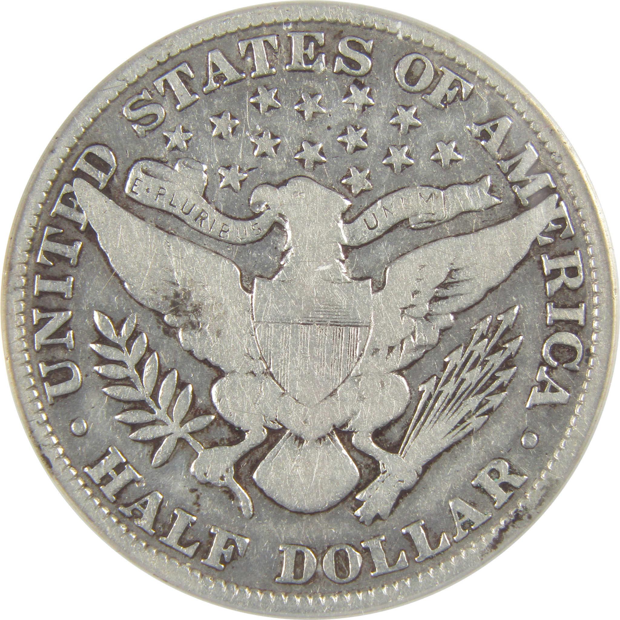 1913 Barber Half Dollar VG 8 Details ANACS Silver 50c Coin SKU:I20122