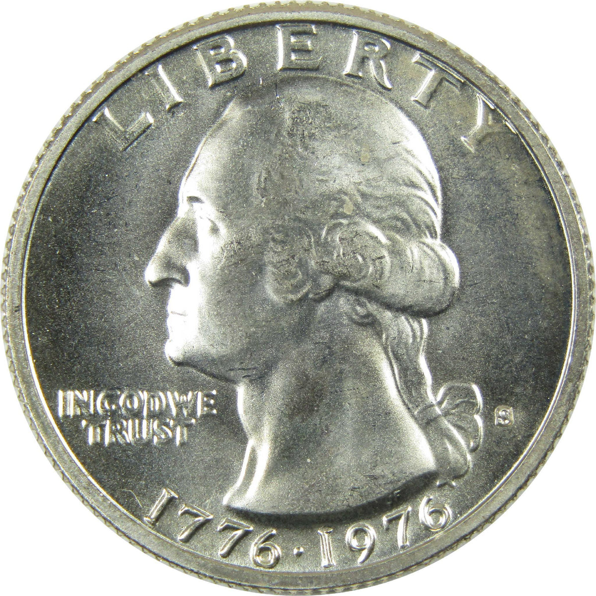 1976 S Washington Bicentennial Silver Quarter Uncirculated 25c Coin