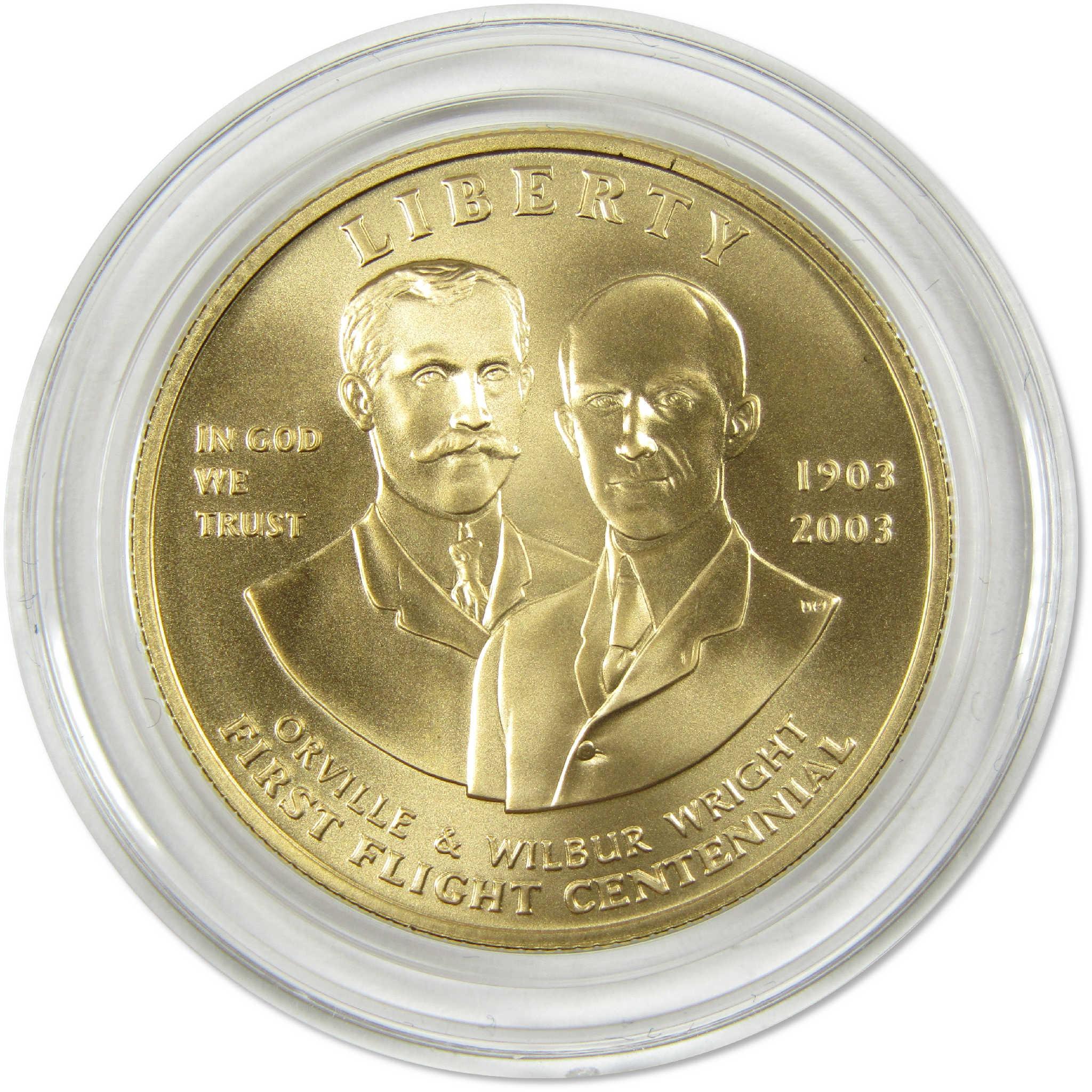 2003 W First Flight Commemorative Gold $10 Uncirculated OGP COA