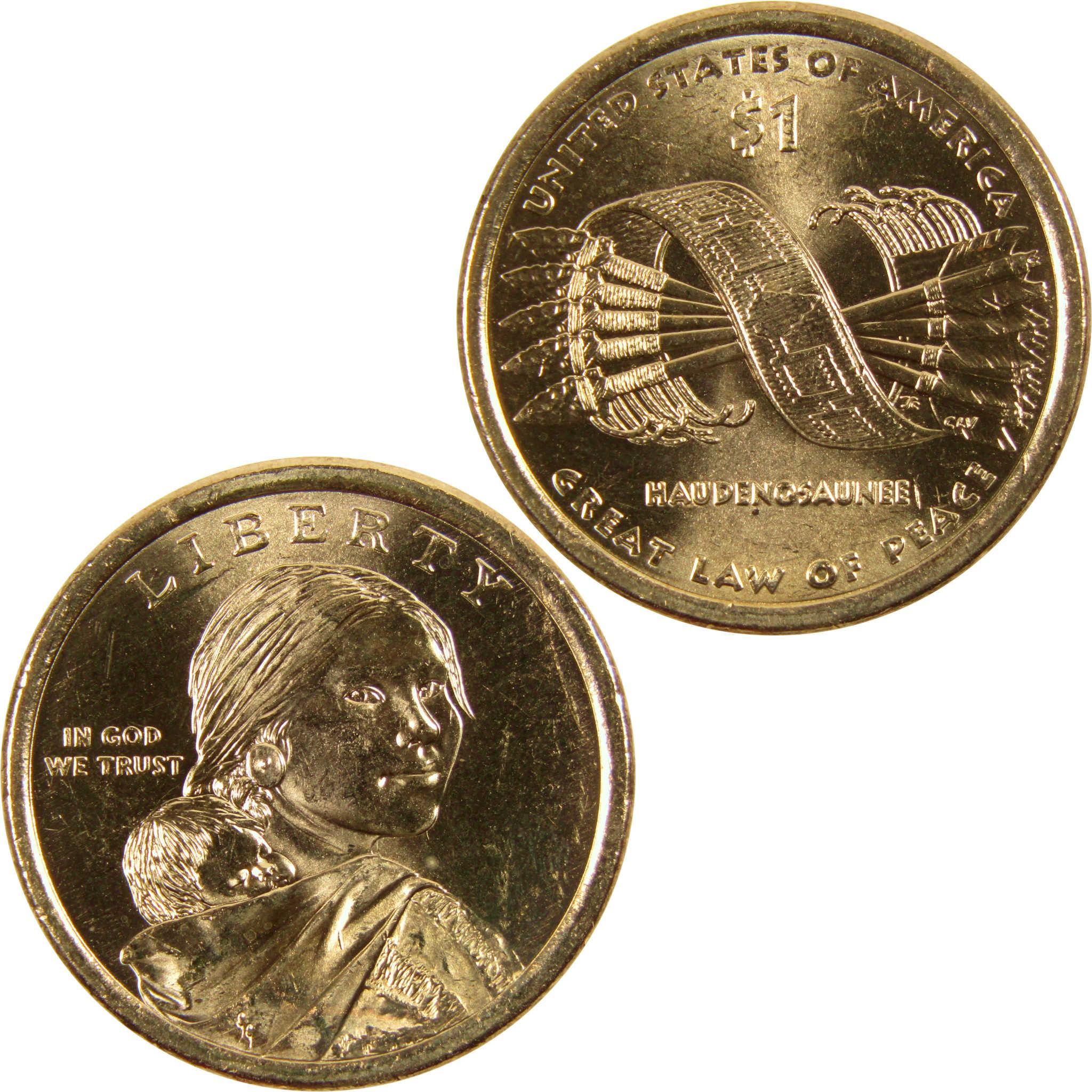 2010 D Great Law of Peace Native American Dollar BU Uncirculated $1