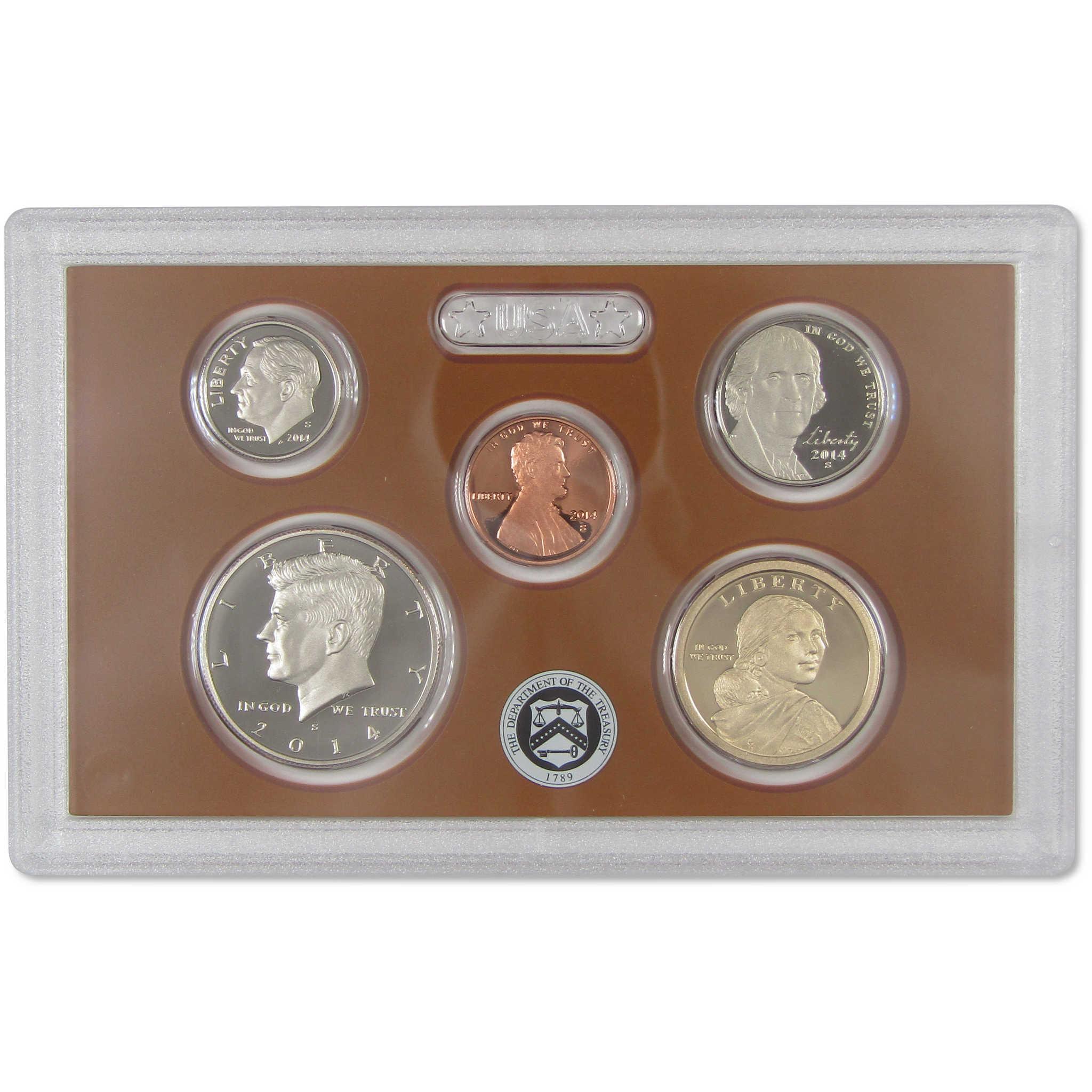 2014 Clad Proof Set U.S. Mint Original Government Packaging OGP COA
