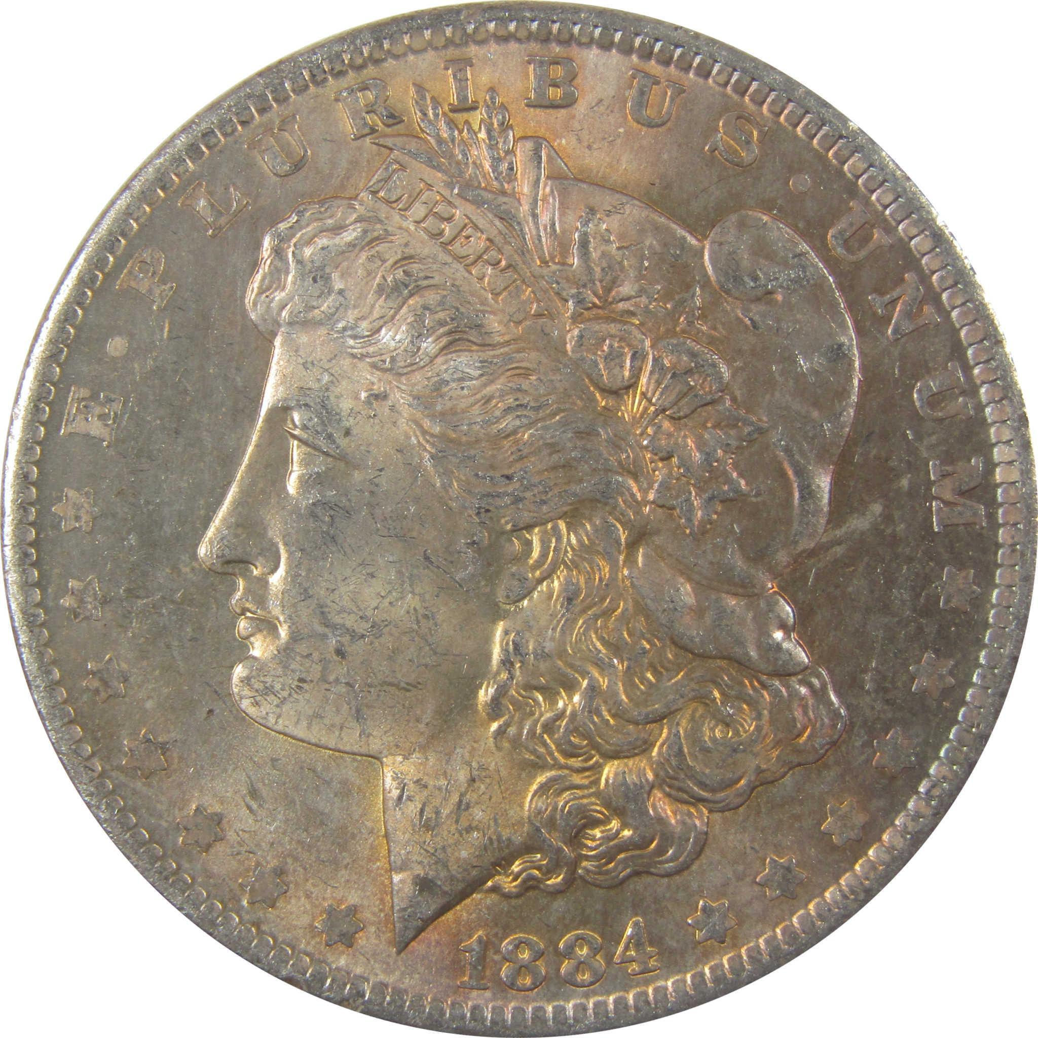 1884 O Morgan Silver Dollar BU Choice Uncirculated Toned SKU:I24187