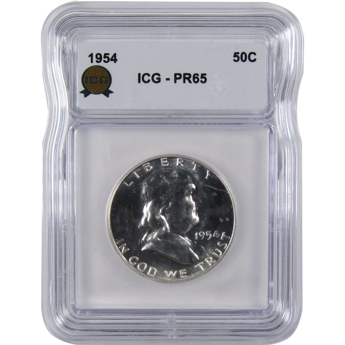 1954 Franklin Silver Half Dollar PR 65 ICG Proof 50c Coin SKU:I29138