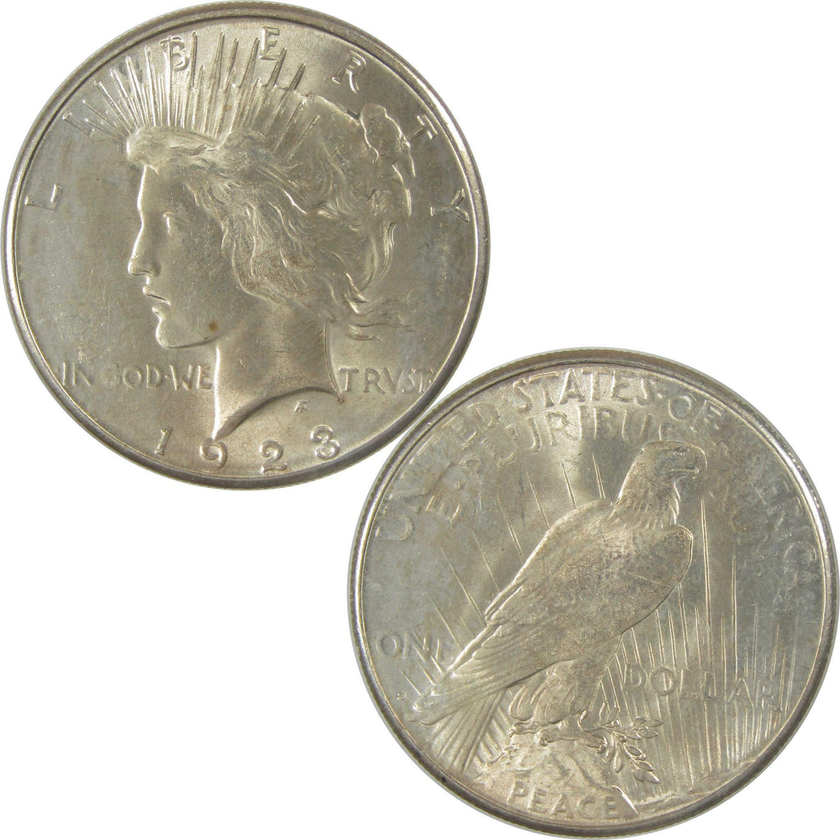 1923 S Peace Silver Dollar BU Very Choice Uncirculated $1 Coin