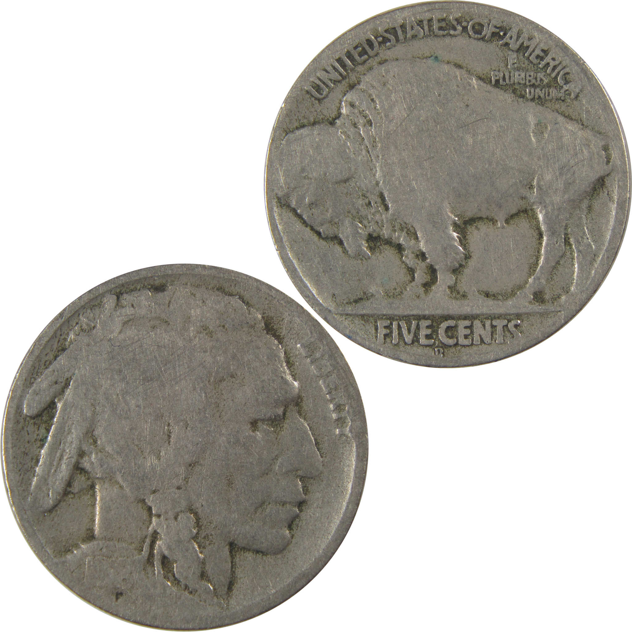 1918 D Indian Head Buffalo Nickel AG About Good 5c Coin SKU:I23732