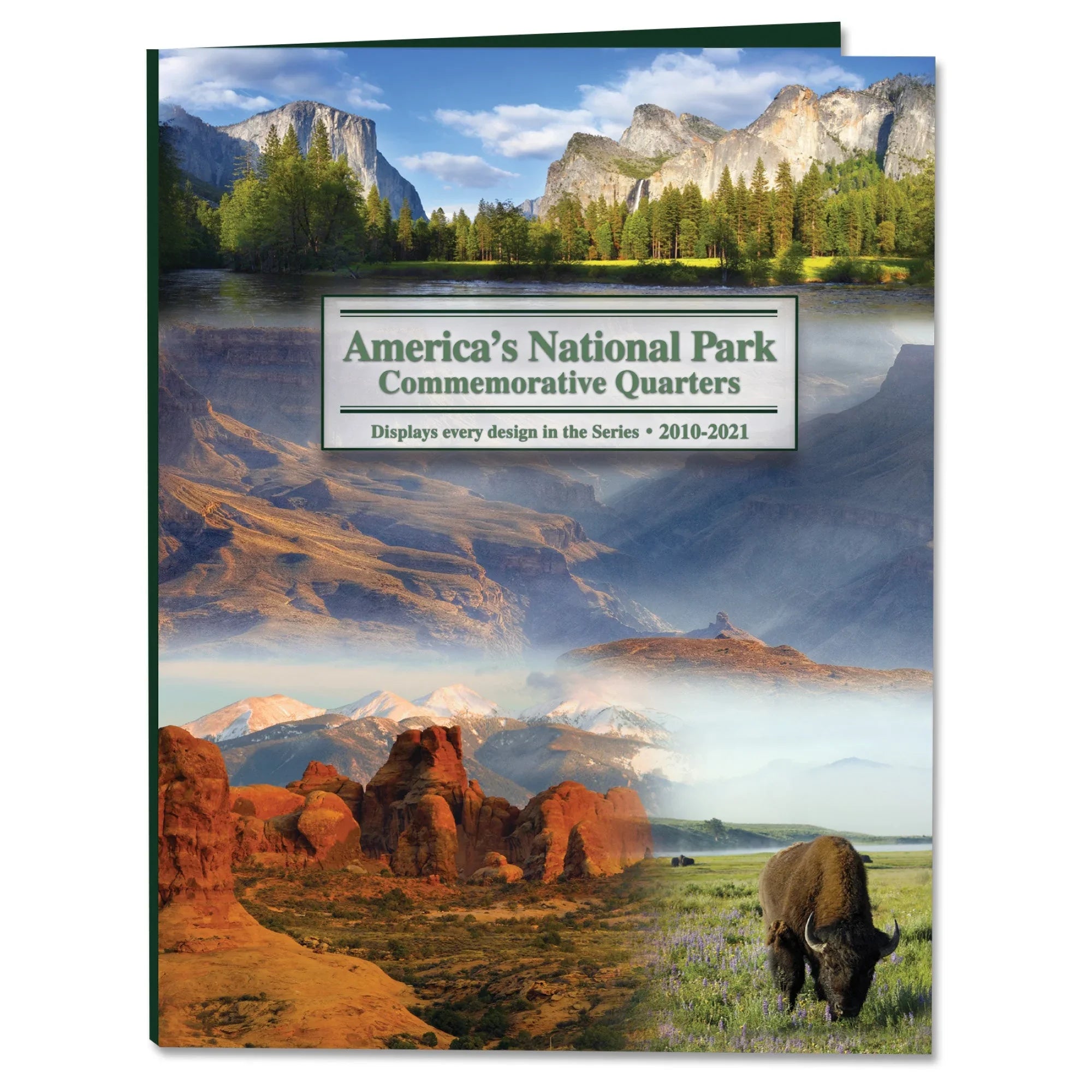 2010-2021 America's National Park Quarter Series Colorful Folder