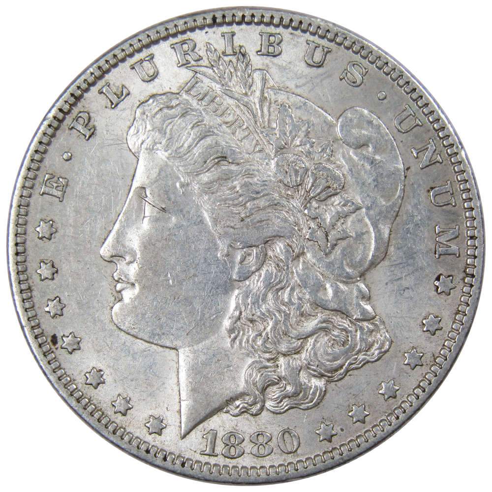 1880 O Morgan Dollar XF EF Extremely Fine 90% Silver $1 US Coin Collectible - Morgan coin - Morgan silver dollar - Morgan silver dollar for sale - Profile Coins & Collectibles