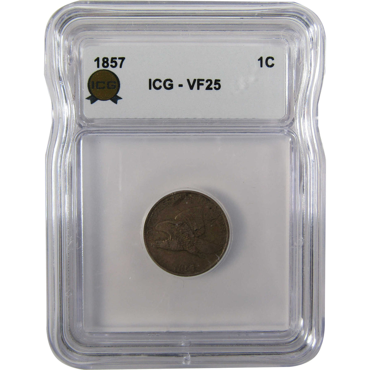 1857 Flying Eagle Cent VF 25 ICG Penny 1c Coin Collectible SKU:I29104