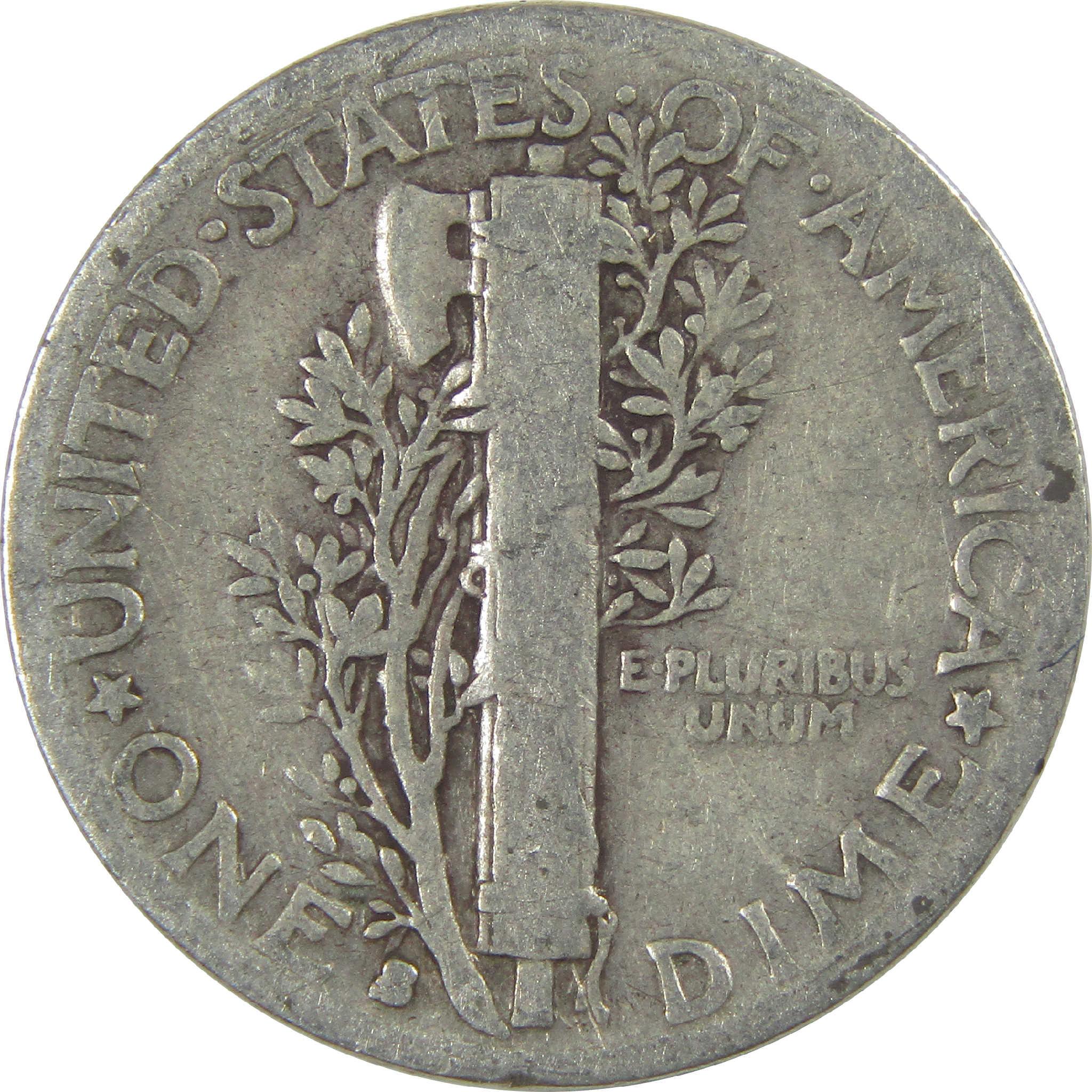 1935 S Mercury Dime Circulated Silver 10c Coin Collectible