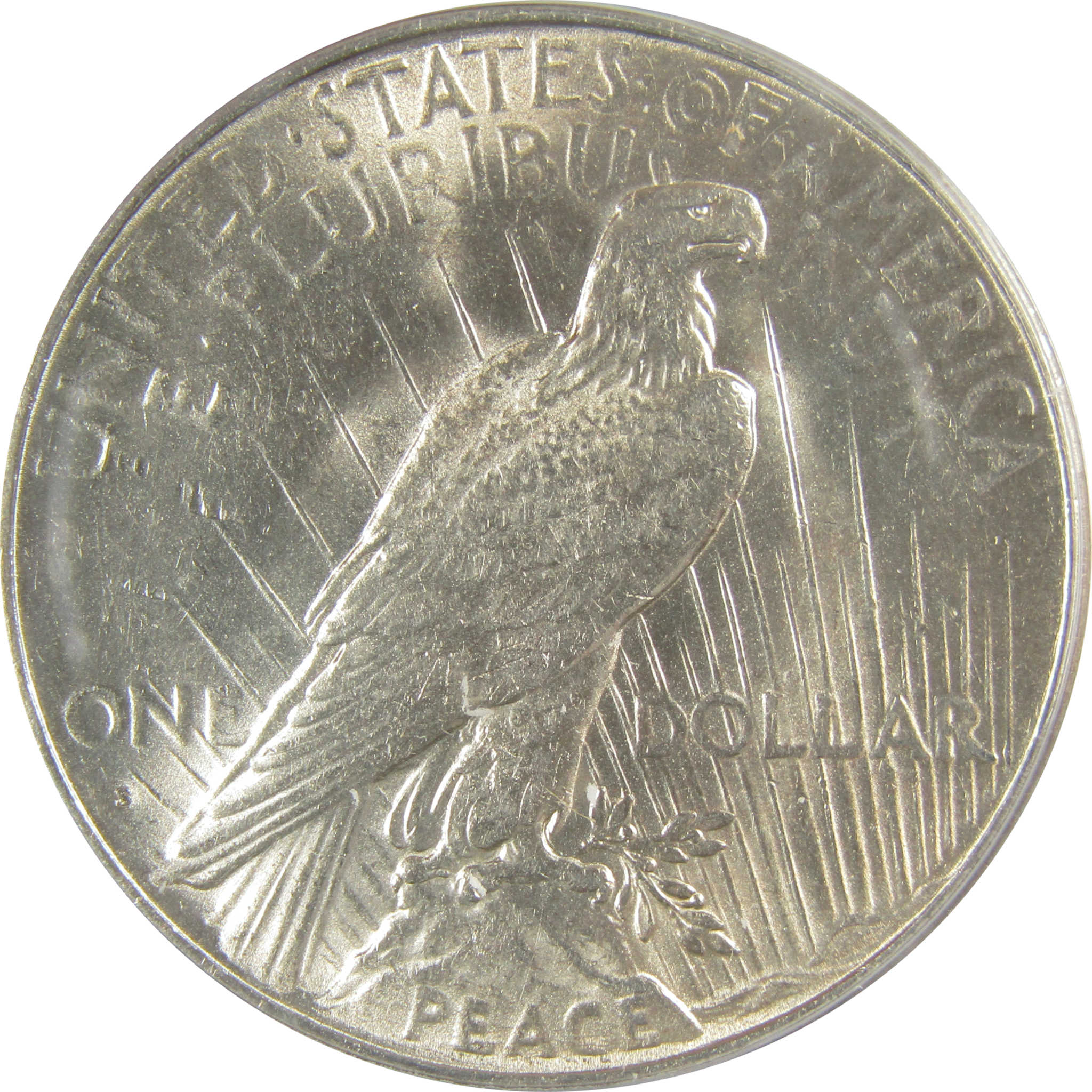 1935 S Peace Dollar AU 58 ANACS Silver $1 Coin SKU:I20762