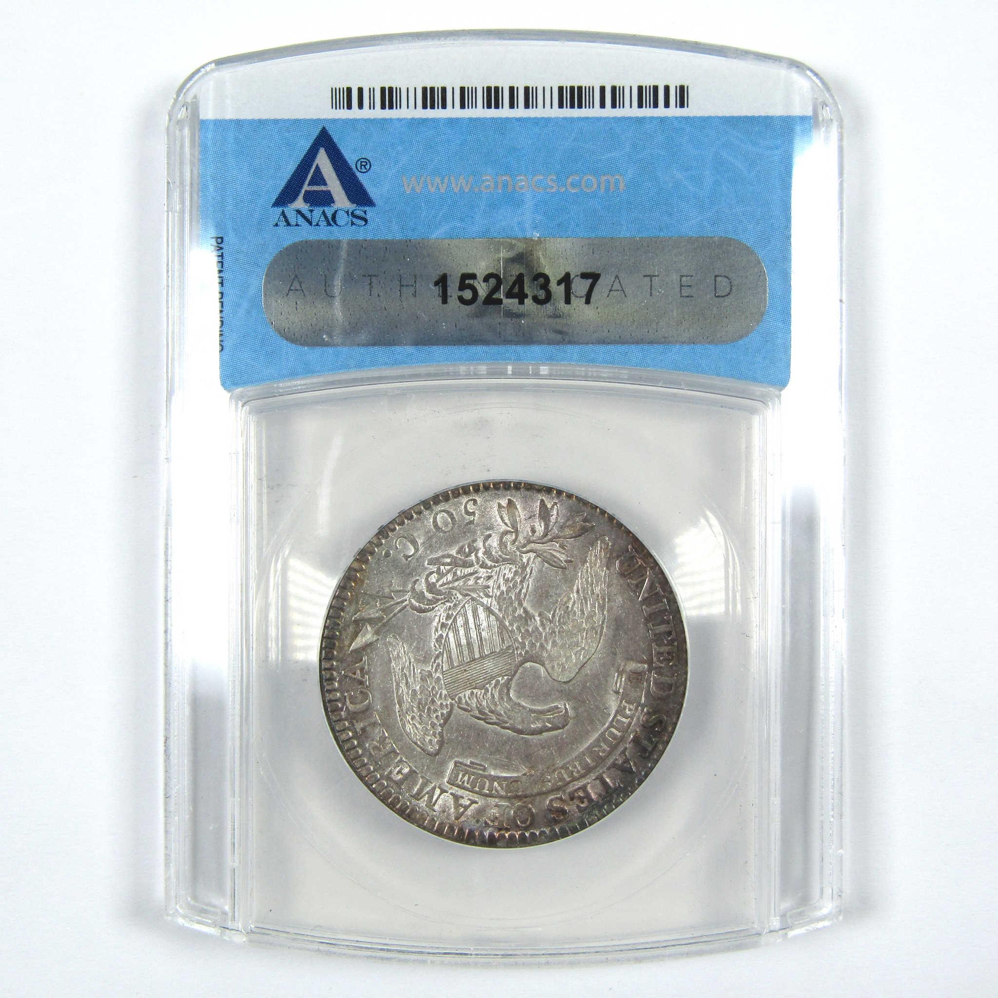 1813 Capped Bust Half Dollar AU 53 ANACS Silver 50c Coin SKU:I14423