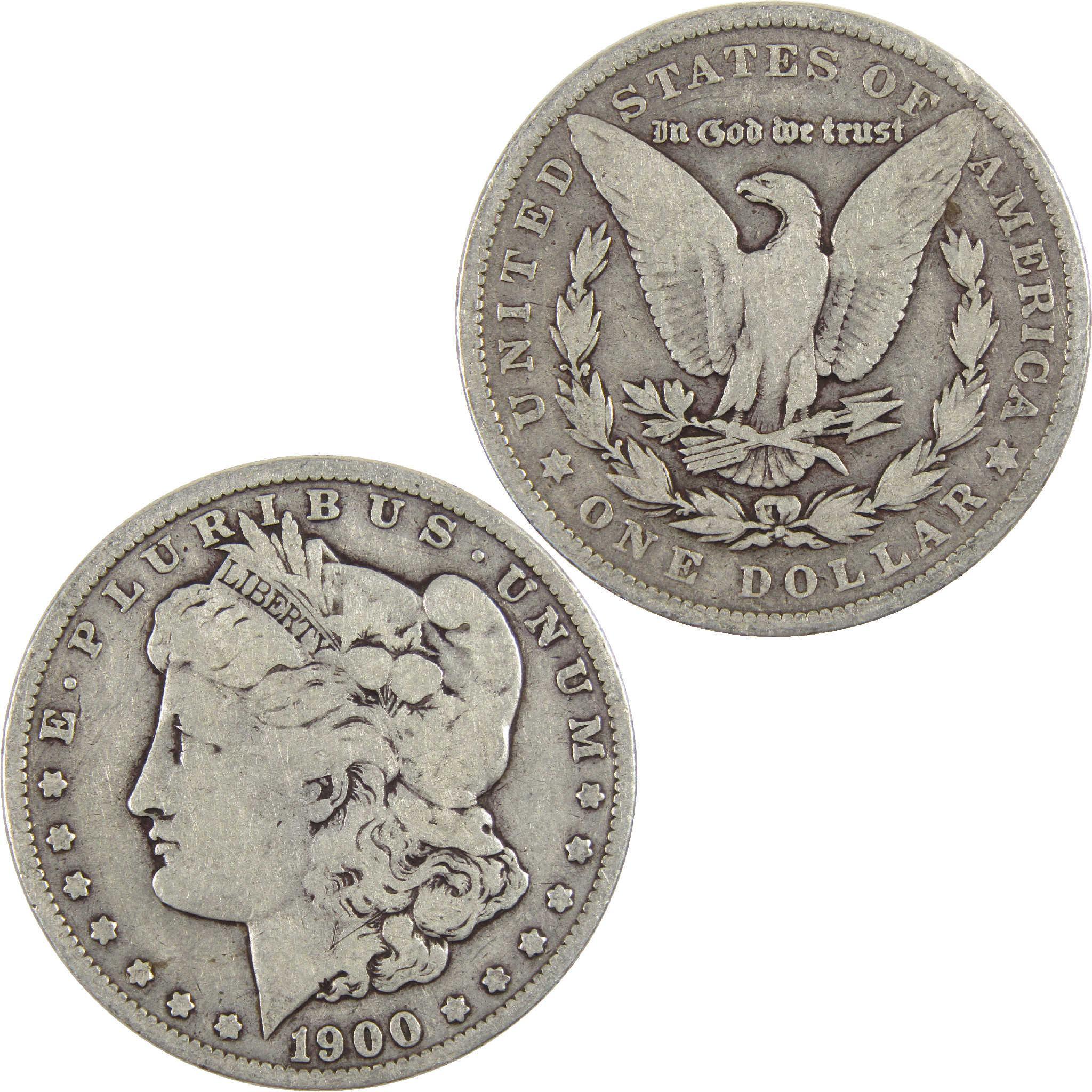1900 Morgan Dollar VG Very Good Silver $1 Coin - Morgan coin - Morgan silver dollar - Morgan silver dollar for sale - Profile Coins & Collectibles