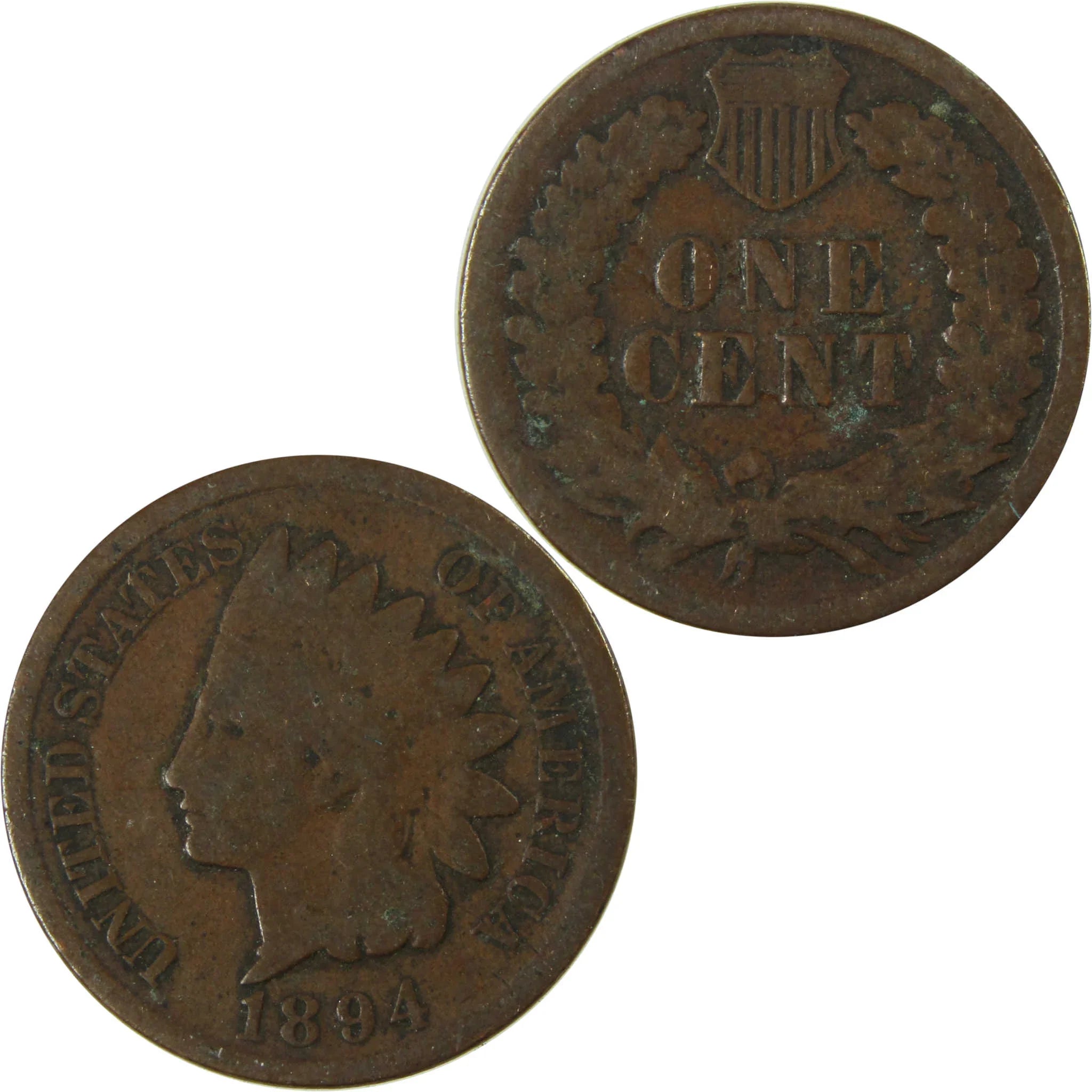 1894 Indian Head Cent G Good Penny 1c Coin Collectible SKU:I26561