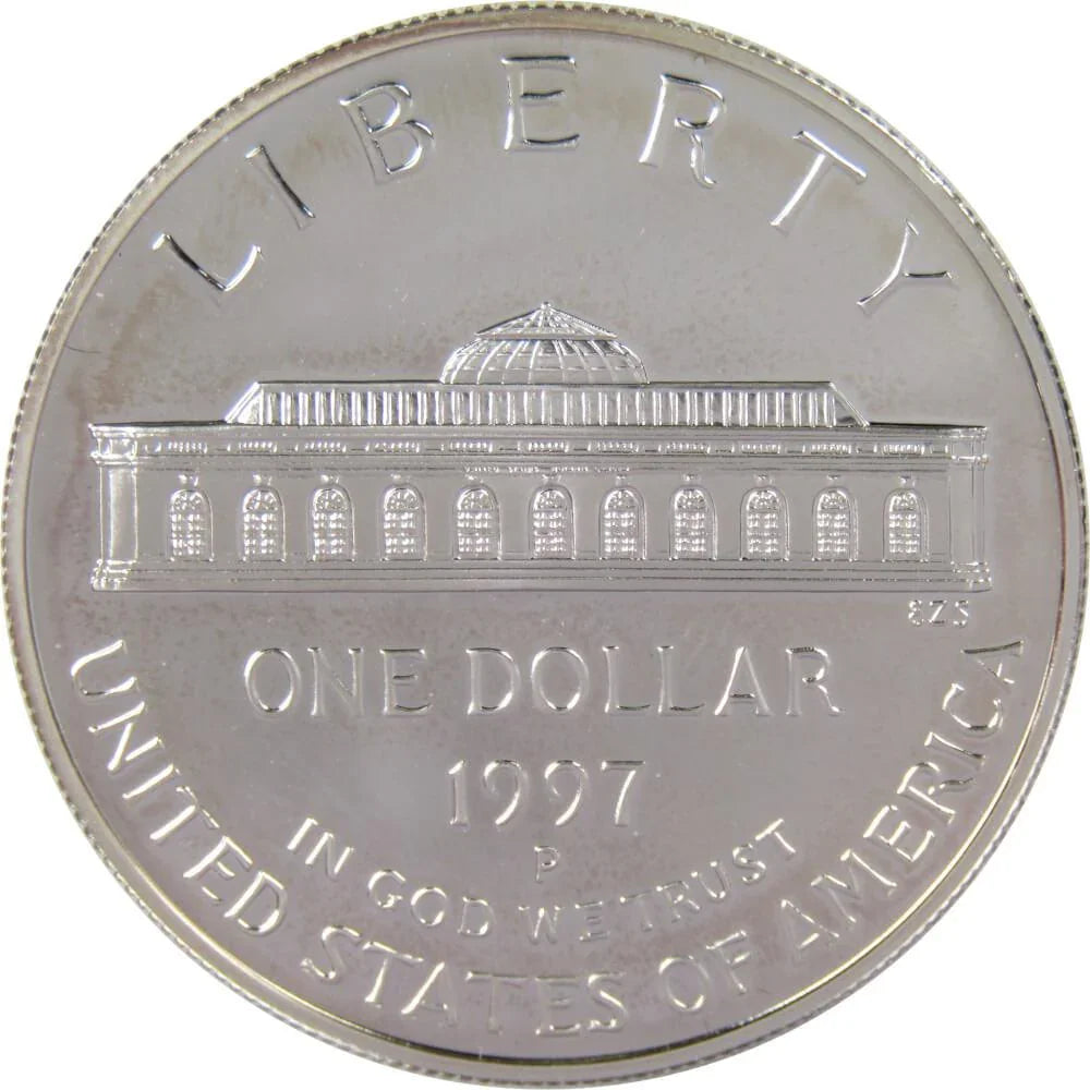 1997 P U.S. Botanic Garden Commemorative Silver Dollar Proof $1 Coin