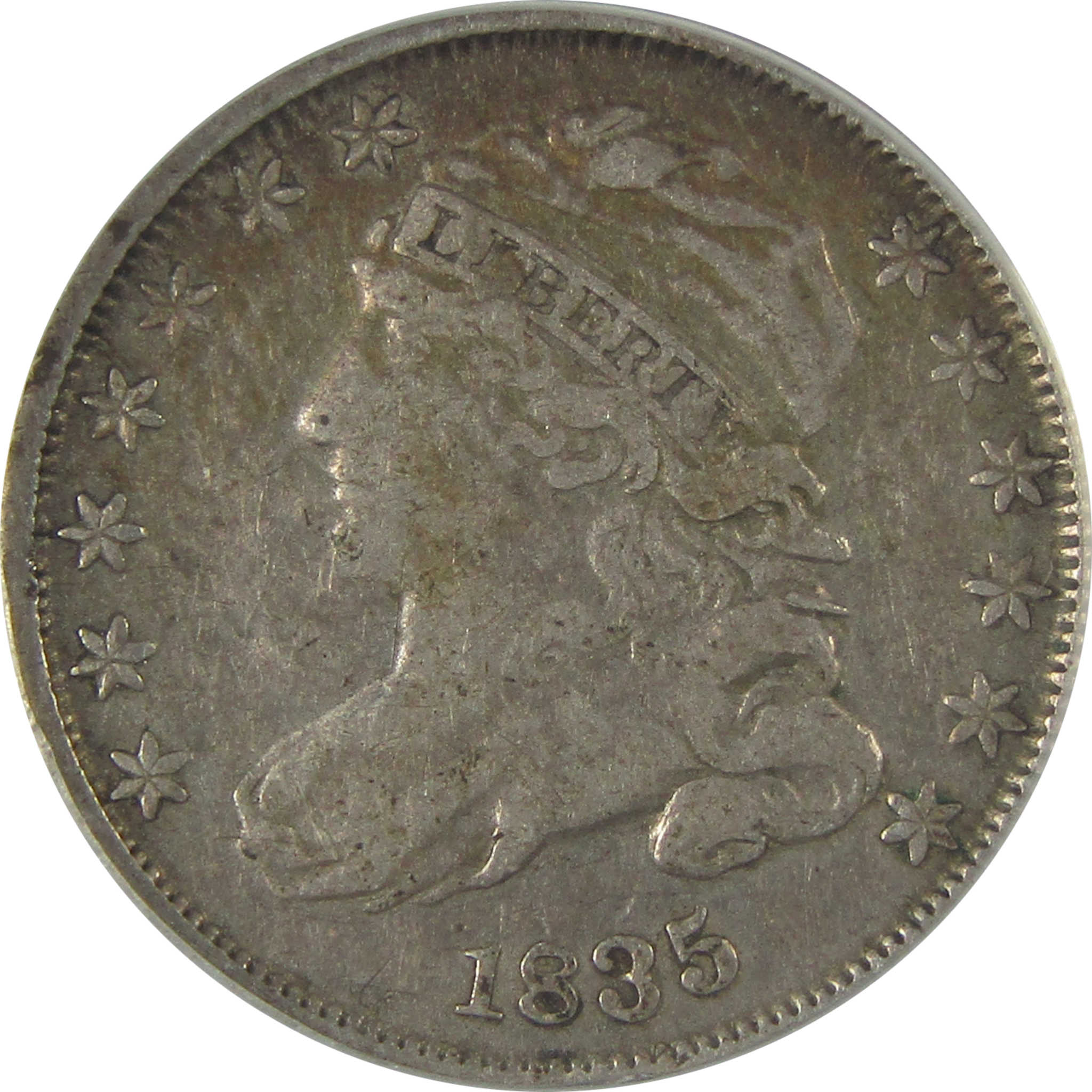 1835 Capped Bust Dime VF 20 Details ANACS Silver 10c Coin SKU:I22965