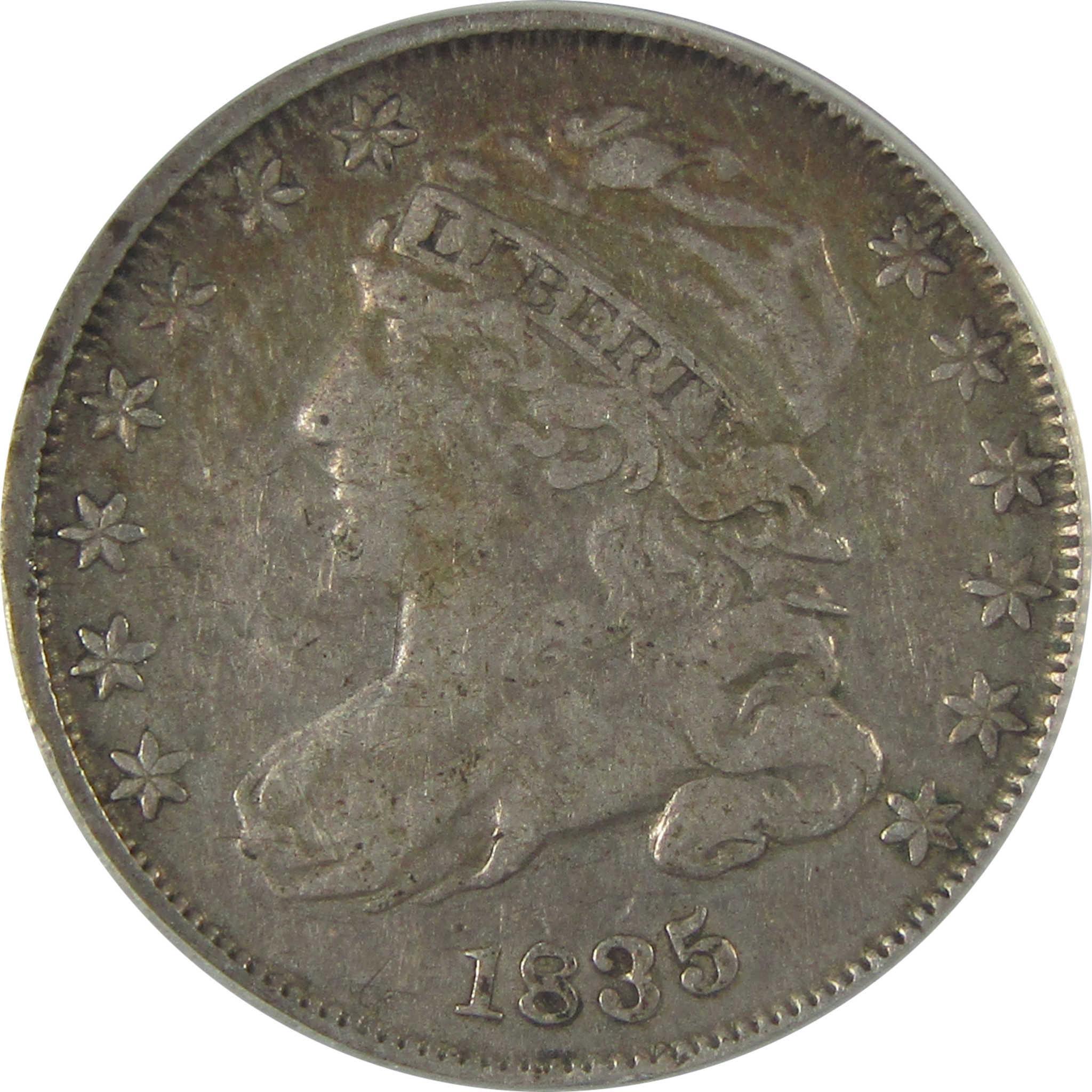 1835 Capped Bust Dime VF 20 Details ANACS Silver 10c Coin SKU:I22965