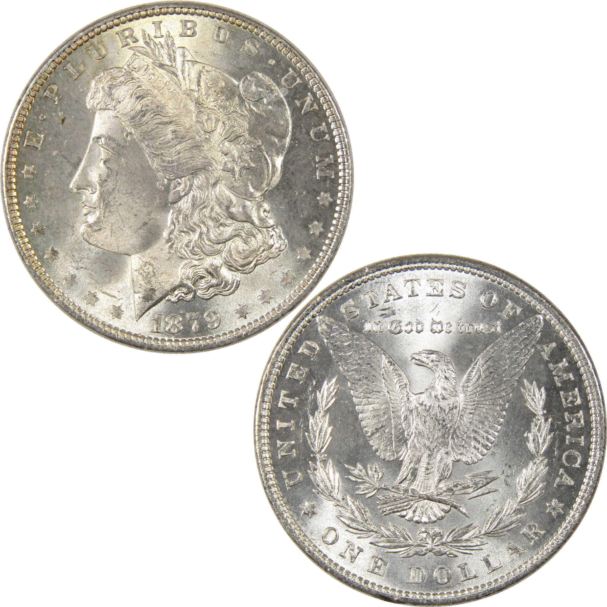 1879 Morgan Dollar Uncirculated Silver $1 Coin - Morgan coin - Morgan silver dollar - Morgan silver dollar for sale - Profile Coins & Collectibles