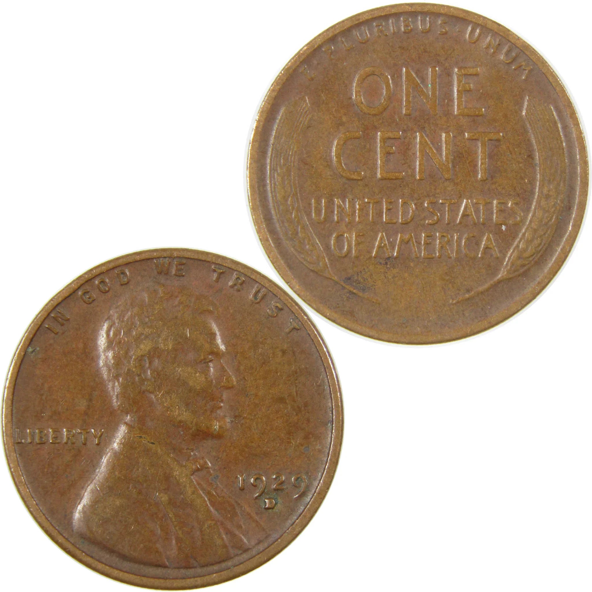 1929 D Lincoln Wheat Cent VF Very Fine Penny 1c Coin SKU:I27274