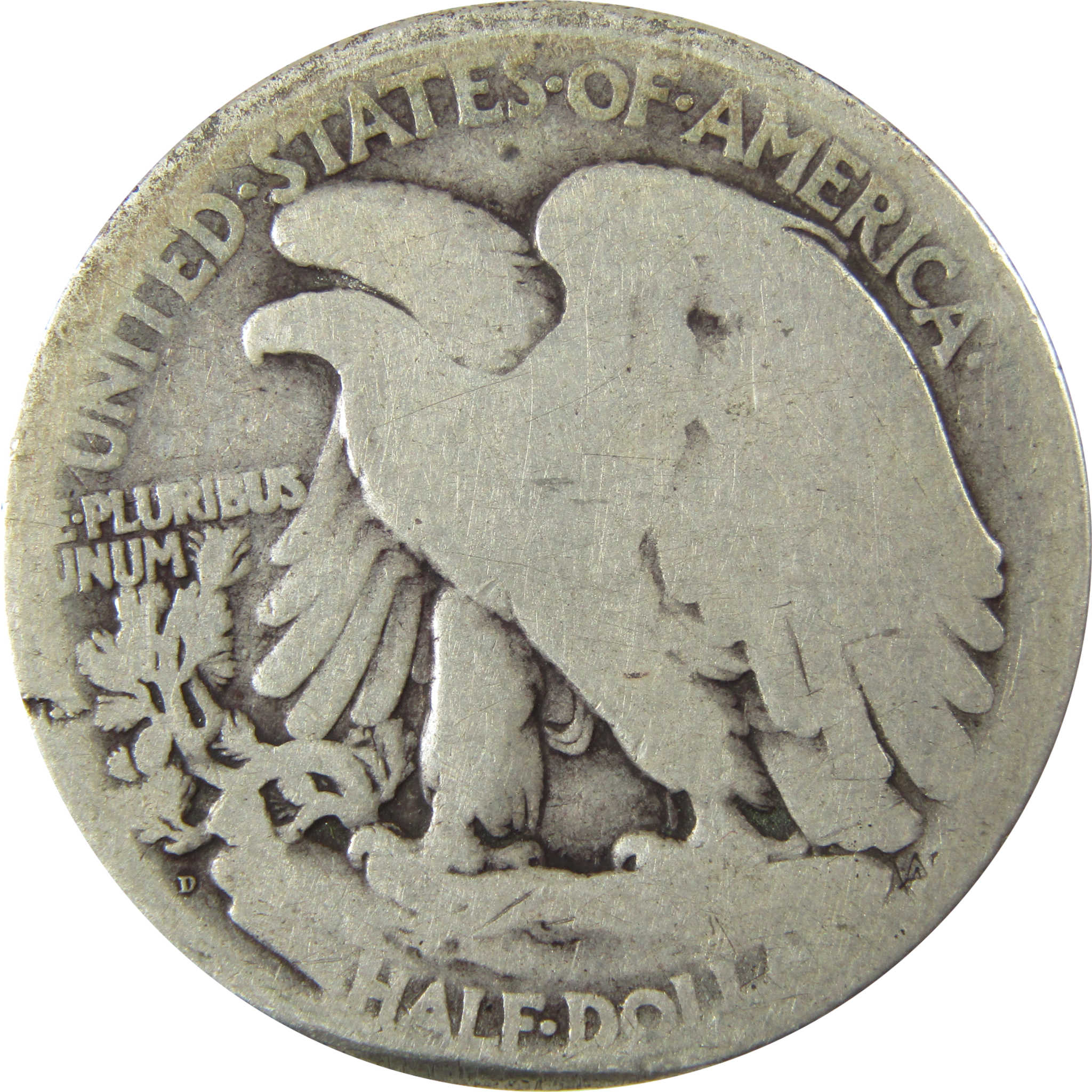 1921 D Liberty Walking Silver Half Dollar G Good Details SKU:CP1451