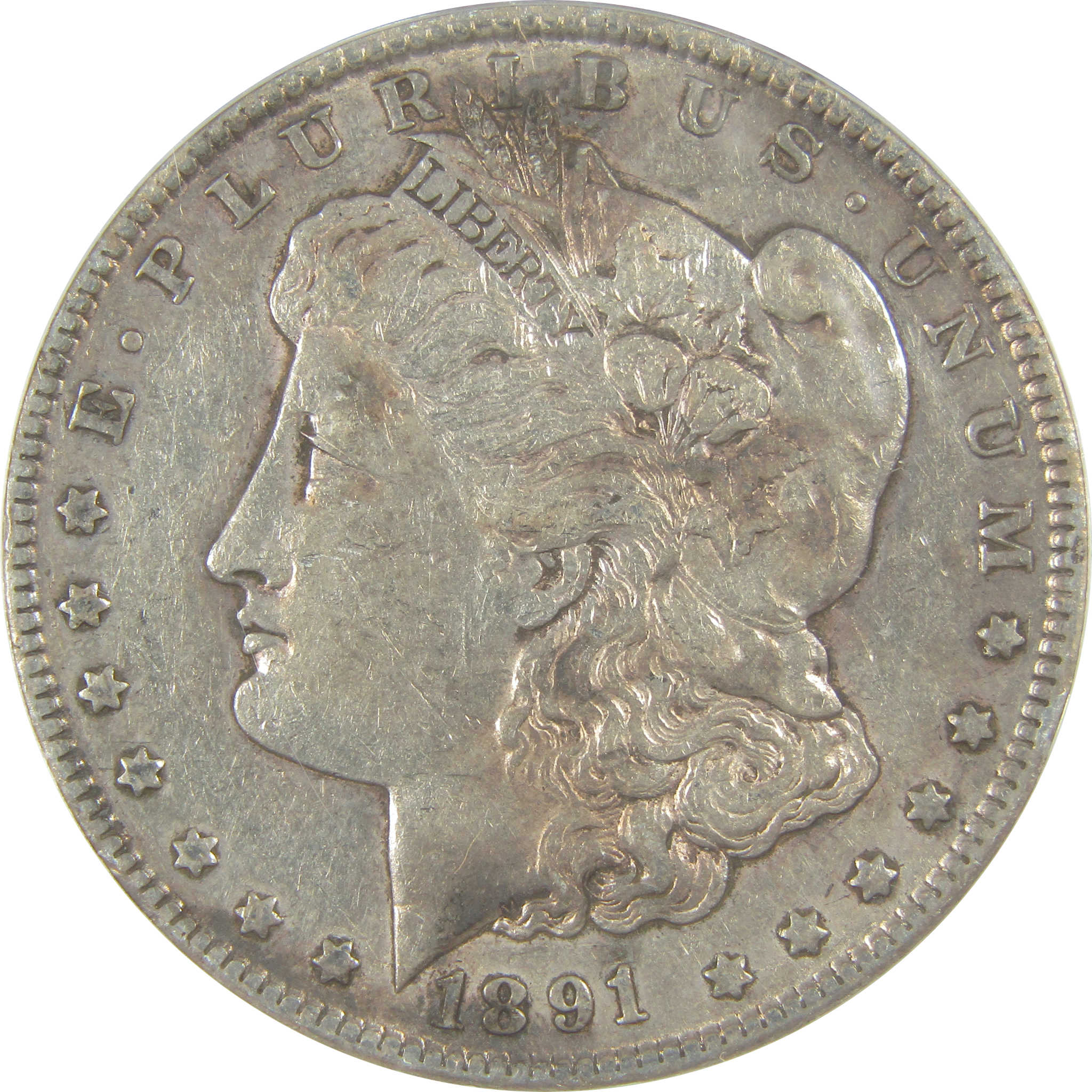 1891 CC Morgan Dollar EF 45 Details ANACS Silver $1 Coin SKU:I21338 - Morgan coin - Morgan silver dollar - Morgan silver dollar for sale - Profile Coins & Collectibles