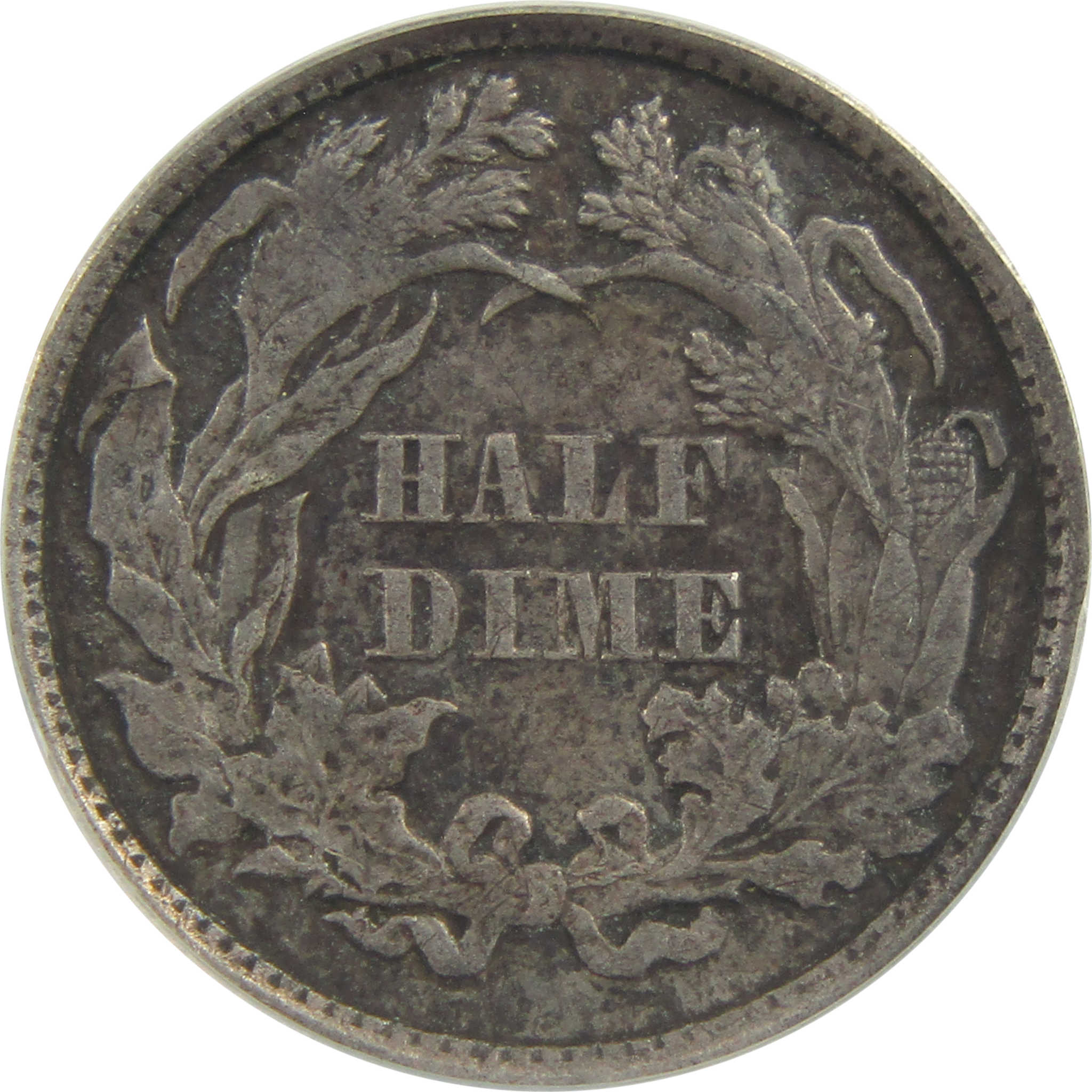 1871 Seated Liberty Half Dime AU 50 Details ANACS Silver SKU:I22320