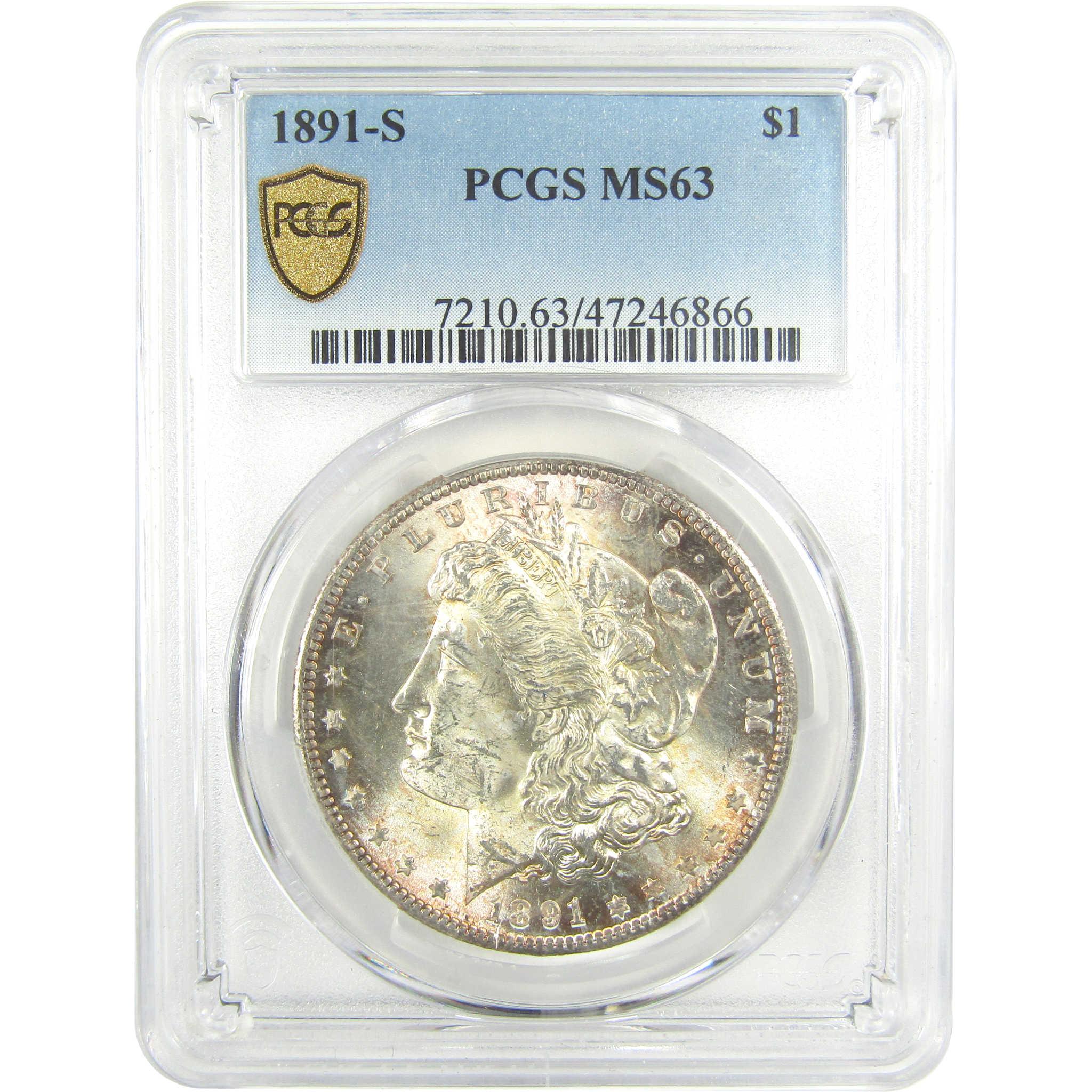 1891 S Morgan Dollar MS 63 PCGS Silver Uncirculated $1 Coin SKU:I19920 - Morgan coin - Morgan silver dollar - Morgan silver dollar for sale - Profile Coins & Collectibles
